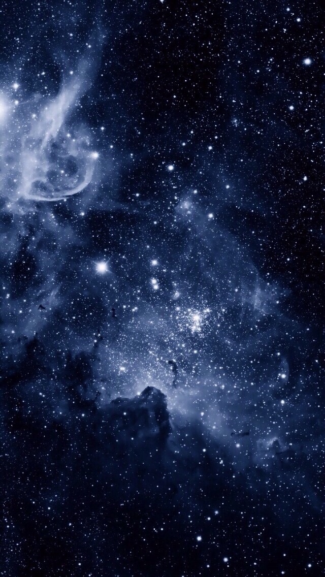 Galaxy, Stars, And Wallpaper Image - Aesthetic Dark Blue Galaxy - HD Wallpaper 