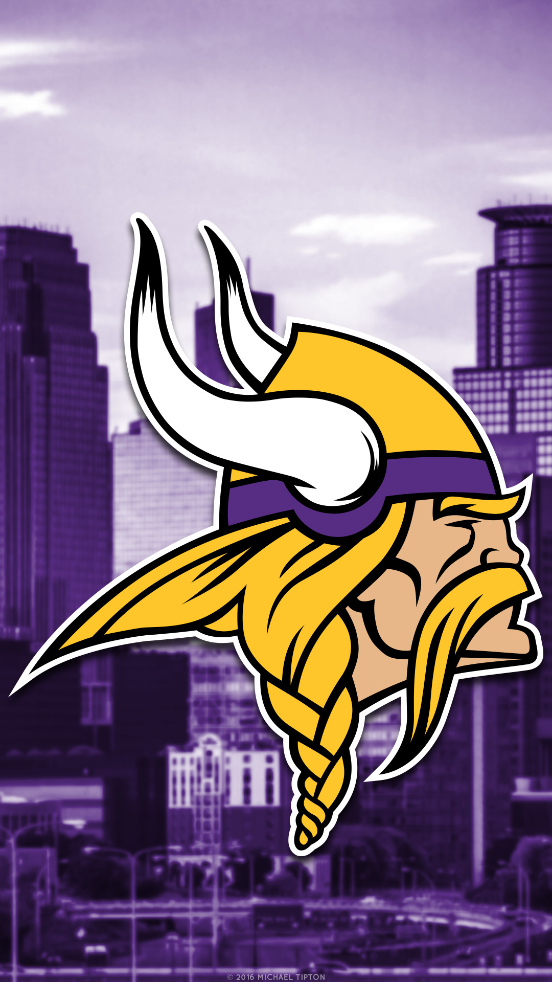 Galaxy Minnesota Vikings City 2017 Logo Wallpaper Free - Minnesota Vikings - HD Wallpaper 