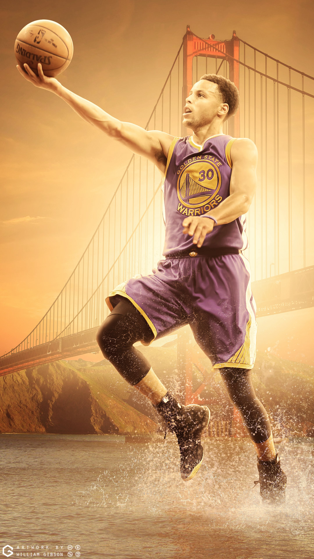 Stephen Curry Warriors 2017 Mobile Basketwallpapers - Steph Curry Iphone 6 - HD Wallpaper 