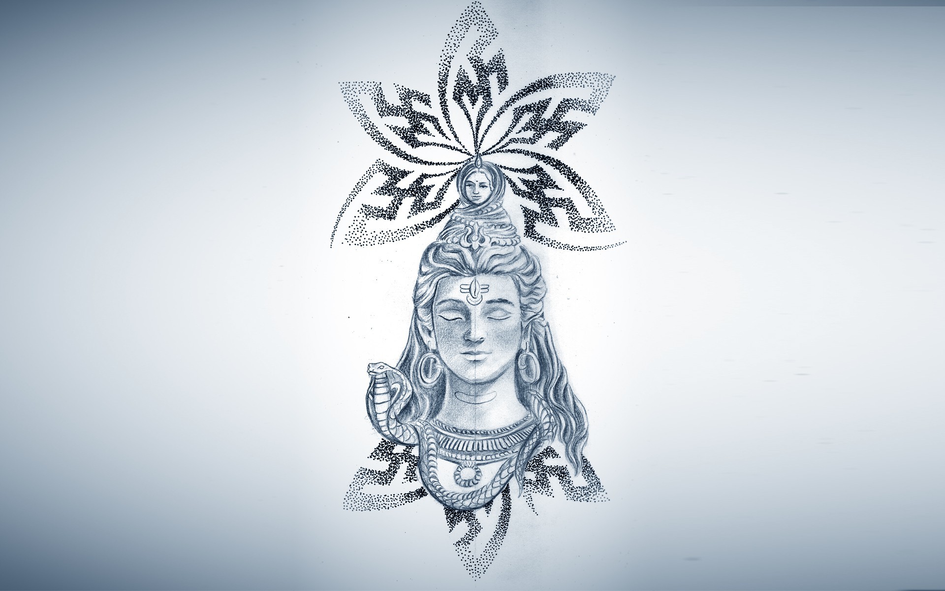 Lord Shiva Tattoo Design 
 Data Src Large Tattoo Design - Lord Shiva Tattoo Drawing - HD Wallpaper 