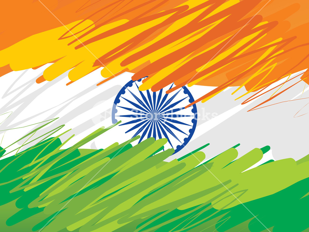 Indian Flag Background - HD Wallpaper 