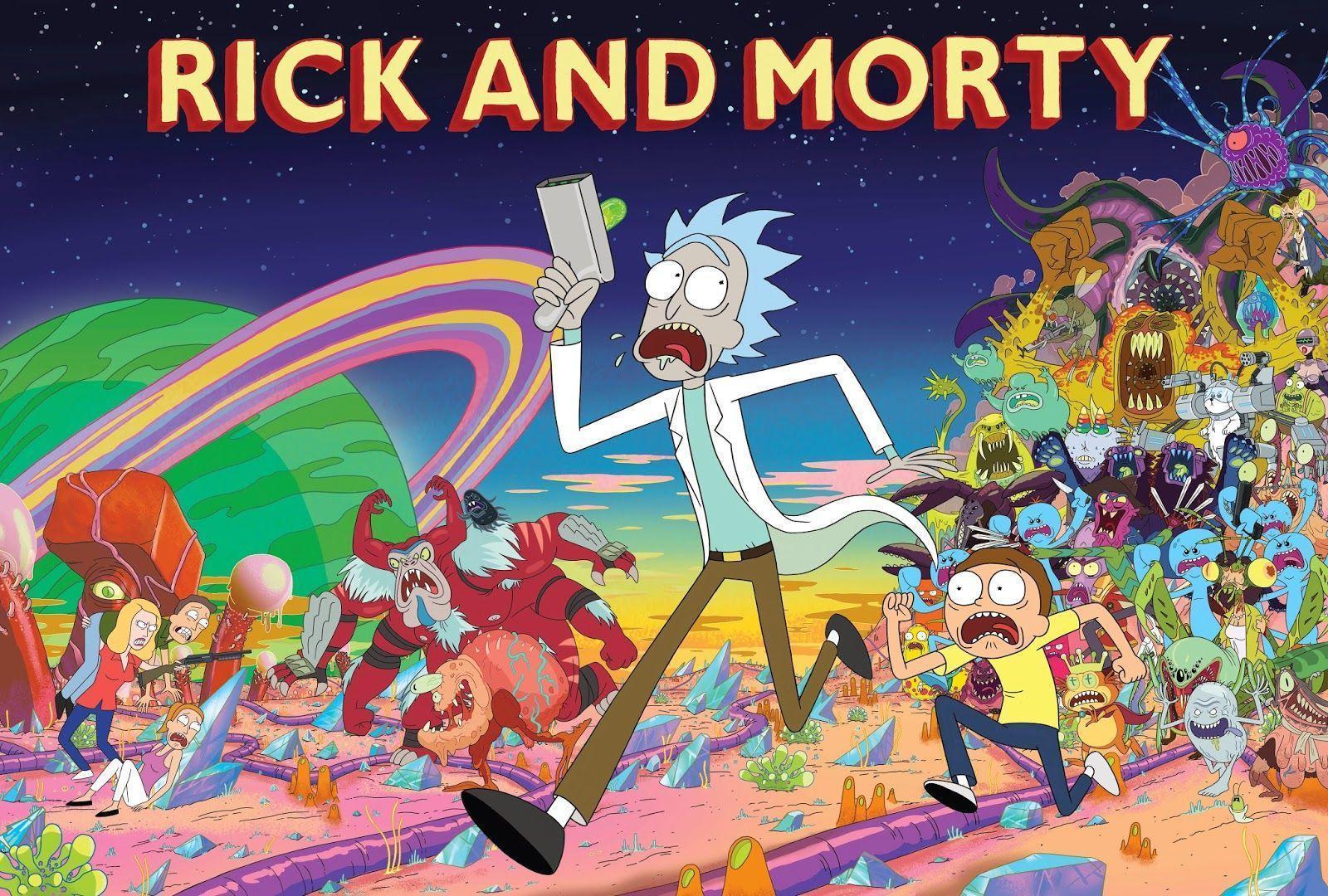 Rick And Morty Wallpapers 
 Data-src /full/85322 - Rick And Morty Big Poster - HD Wallpaper 