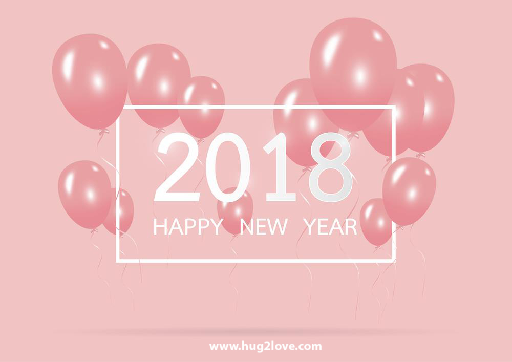 Pink 2018 Happy New Year Hd Wallpaper Image To Greeting - Hello 2019 Bye Bye 2018 - HD Wallpaper 