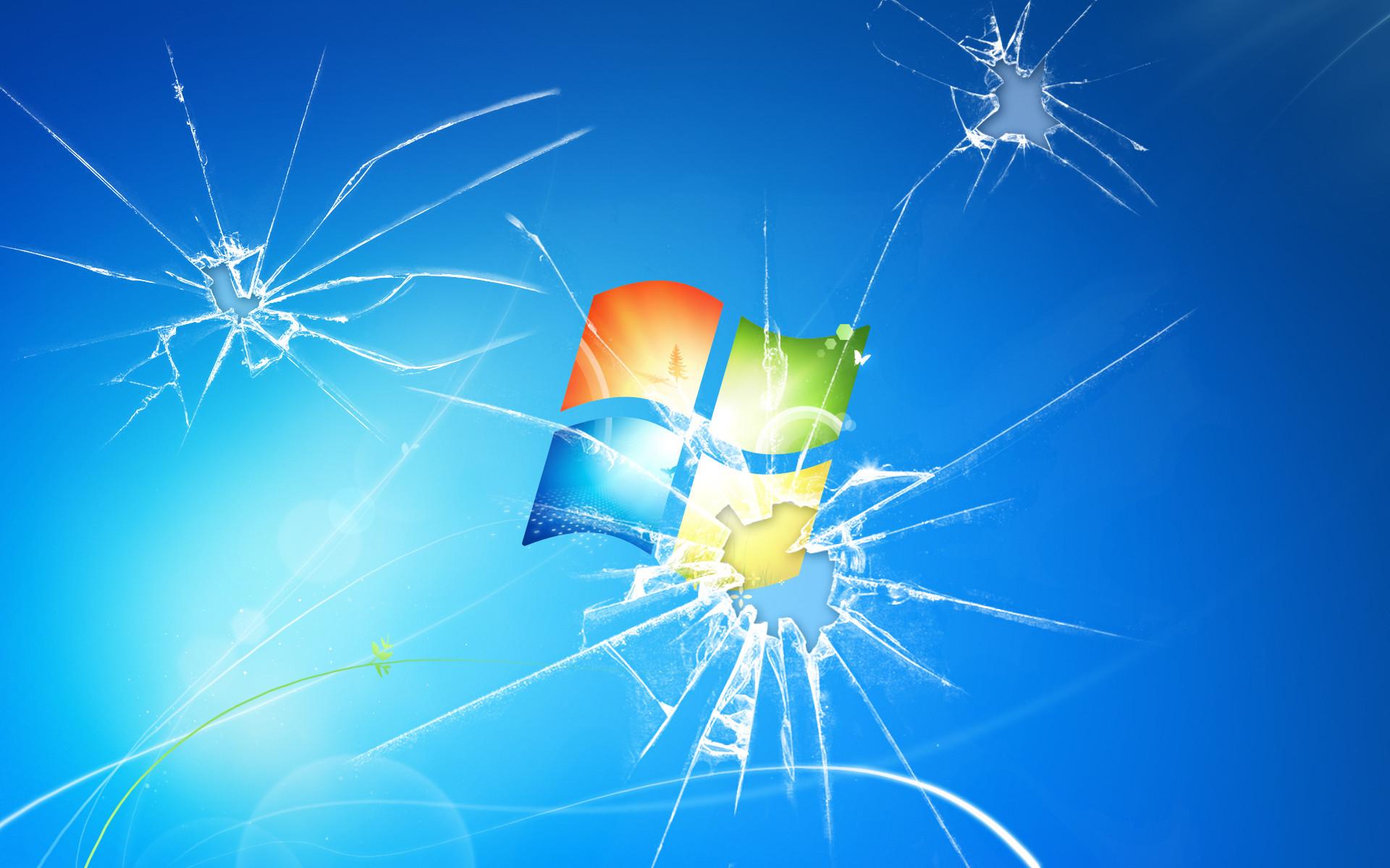 Broken Screen Wallpaper Wide - Broken Windows Background - HD Wallpaper 
