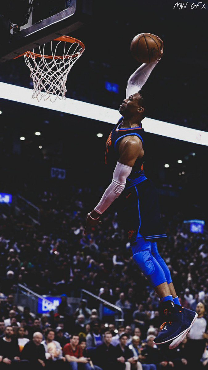 Russell Westbrook Wallpaper Dunk - HD Wallpaper 