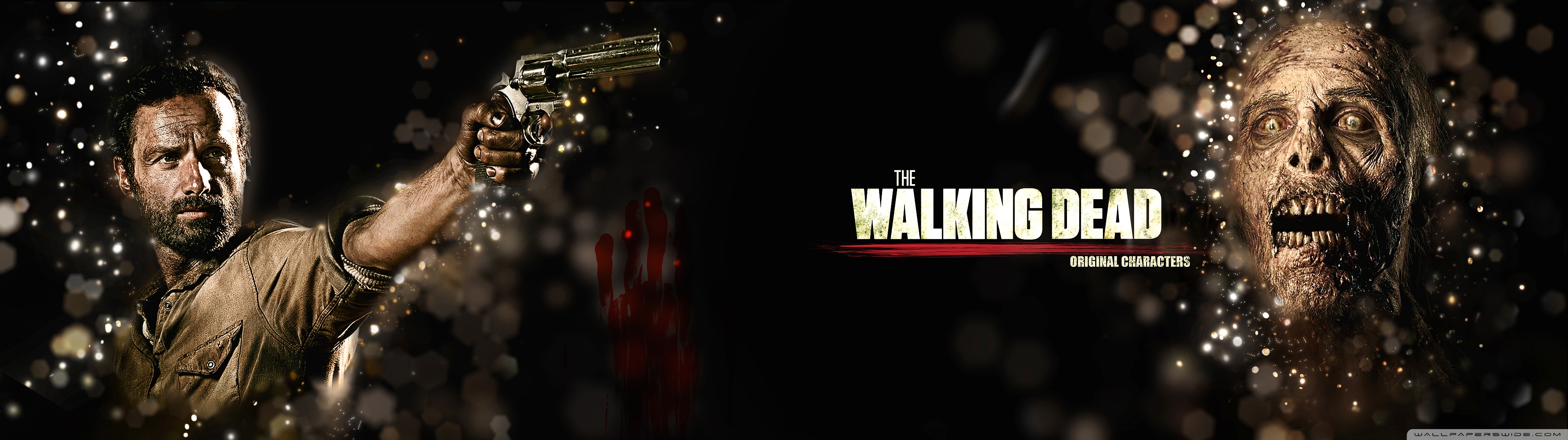 Walking Dead Dual Monitor - HD Wallpaper 
