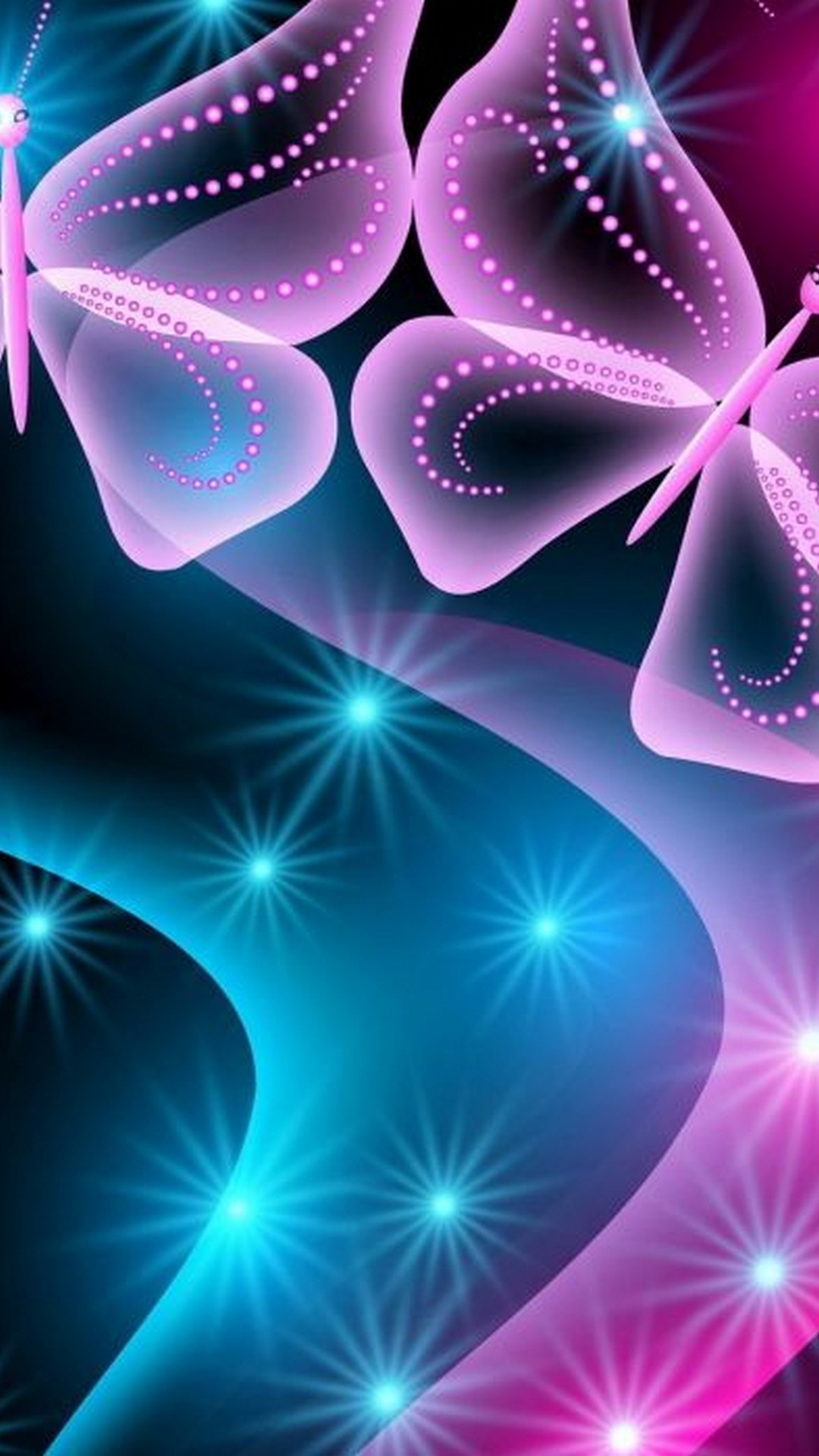 Purple Butterfly Backgrounds For Android With Hd Resolution - HD Wallpaper 