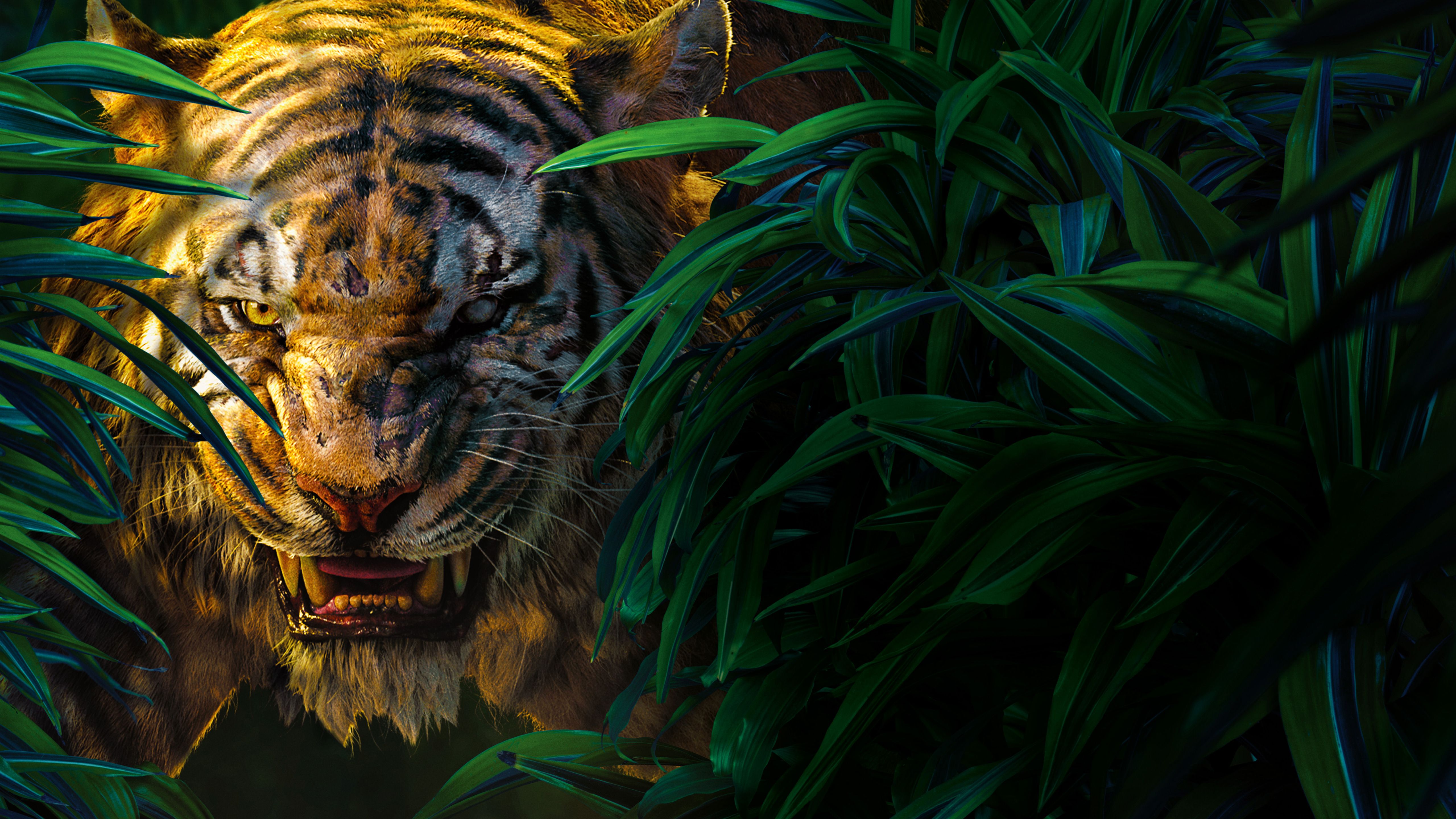 Jungle Book Shere Khan 5k Wallpapers - Jungle Wallpaper 4k - HD Wallpaper 