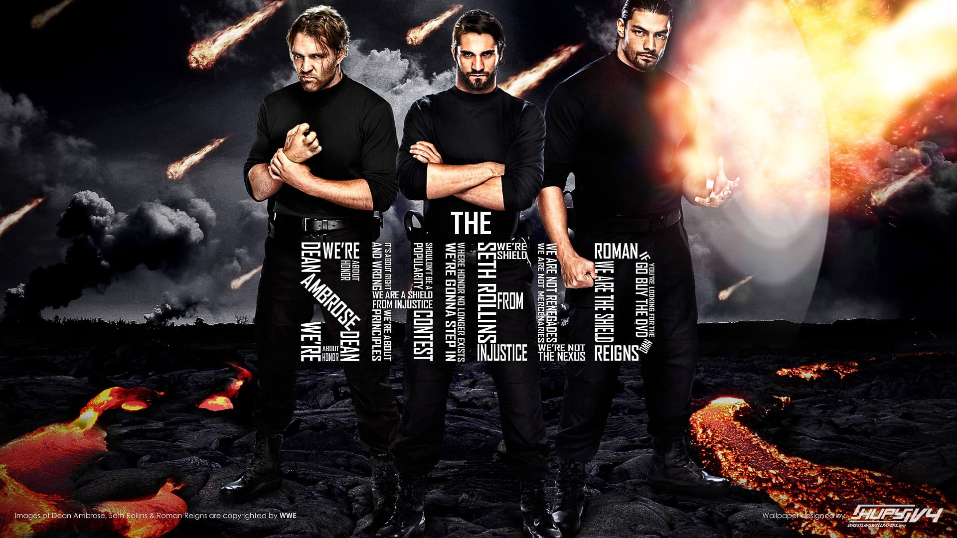 Shield Wwe - HD Wallpaper 