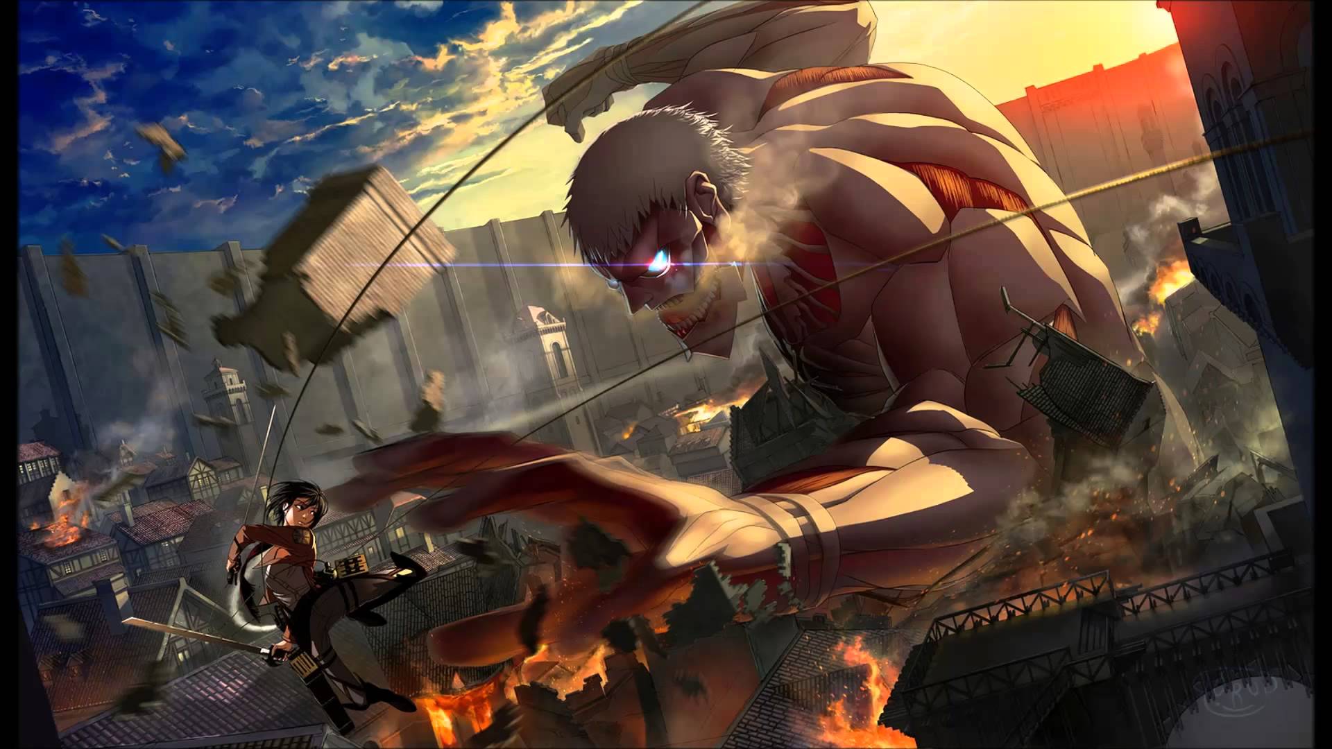 Attack On Titan Wallpaper - Shingeki No Kyojin Titanes - HD Wallpaper 