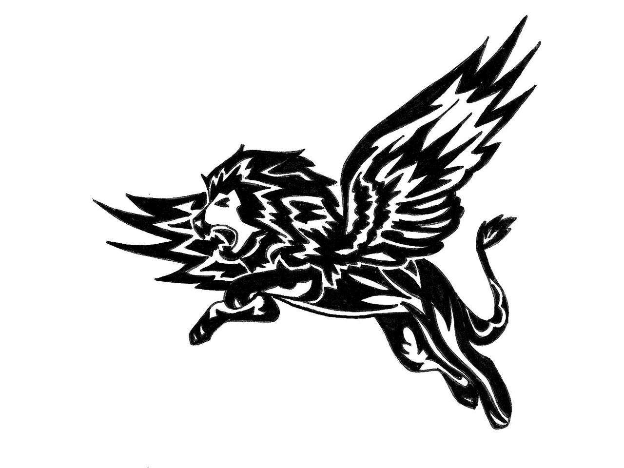 Ladybug - Flying - Tattoo - Illustration - HD Wallpaper 