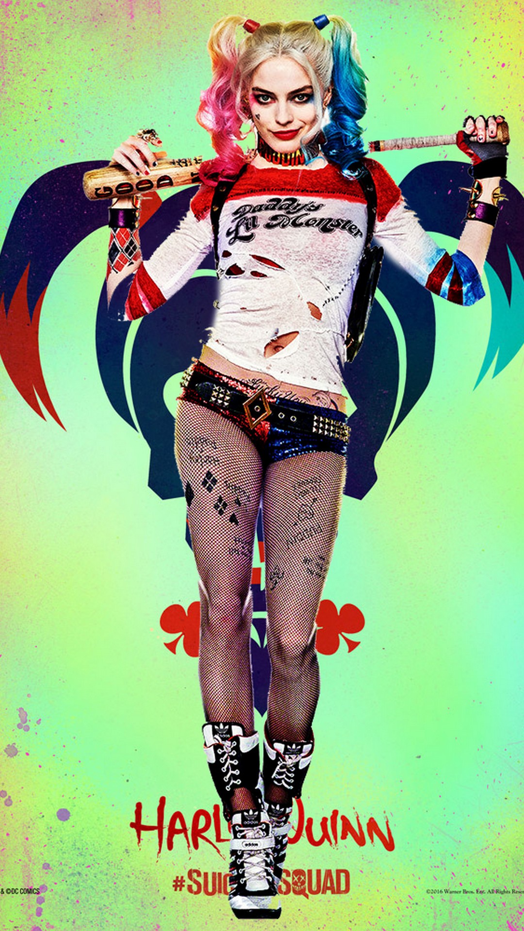 Iphone Wallpaper Harley Quinn Movie With Image Resolution - Harley Quinn Phone Backgrounds - HD Wallpaper 