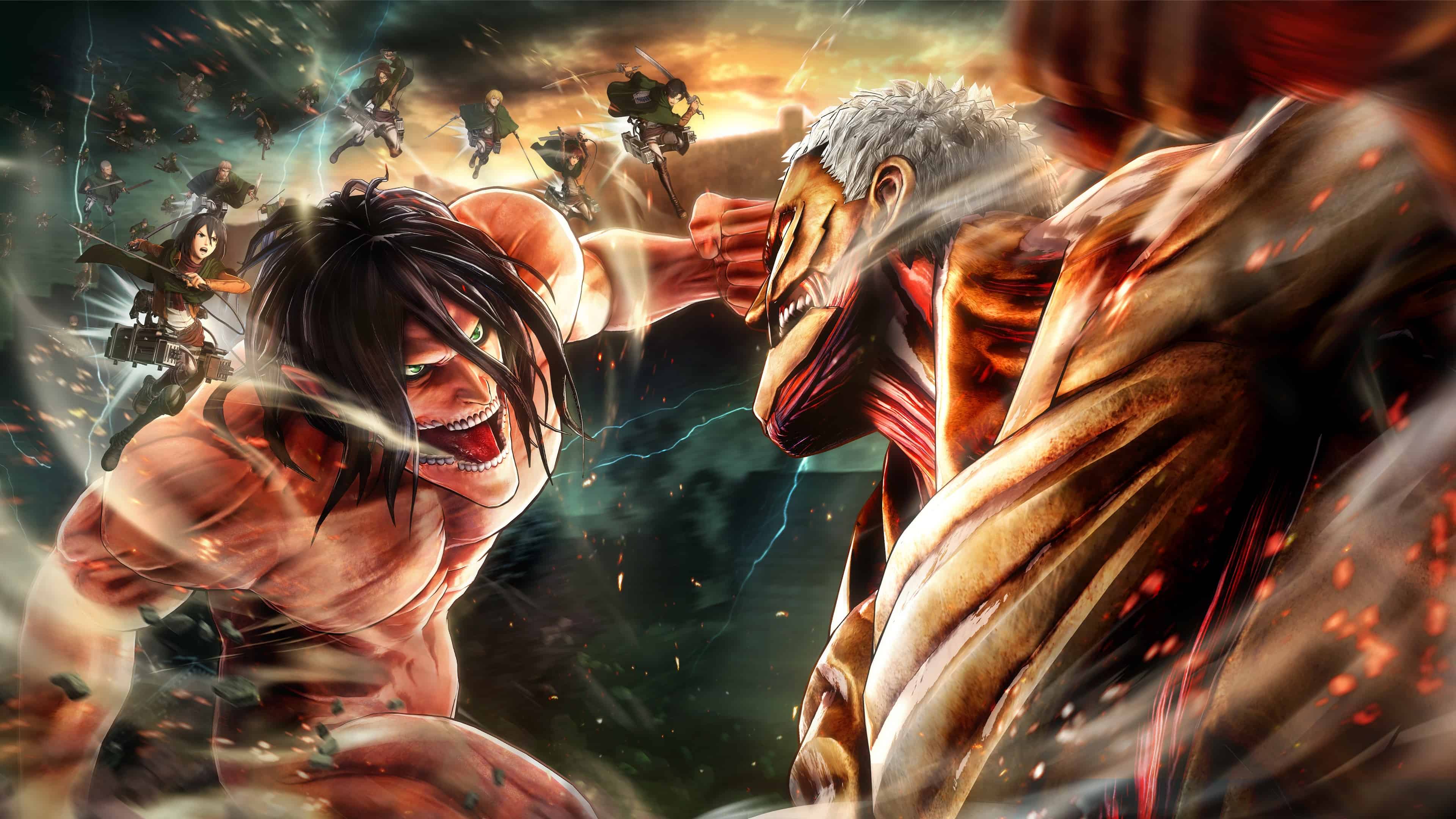 Attack On Titan 2 Cover Uhd 4k Wallpaper - Attack On Titan Wallpaper 4k - HD Wallpaper 