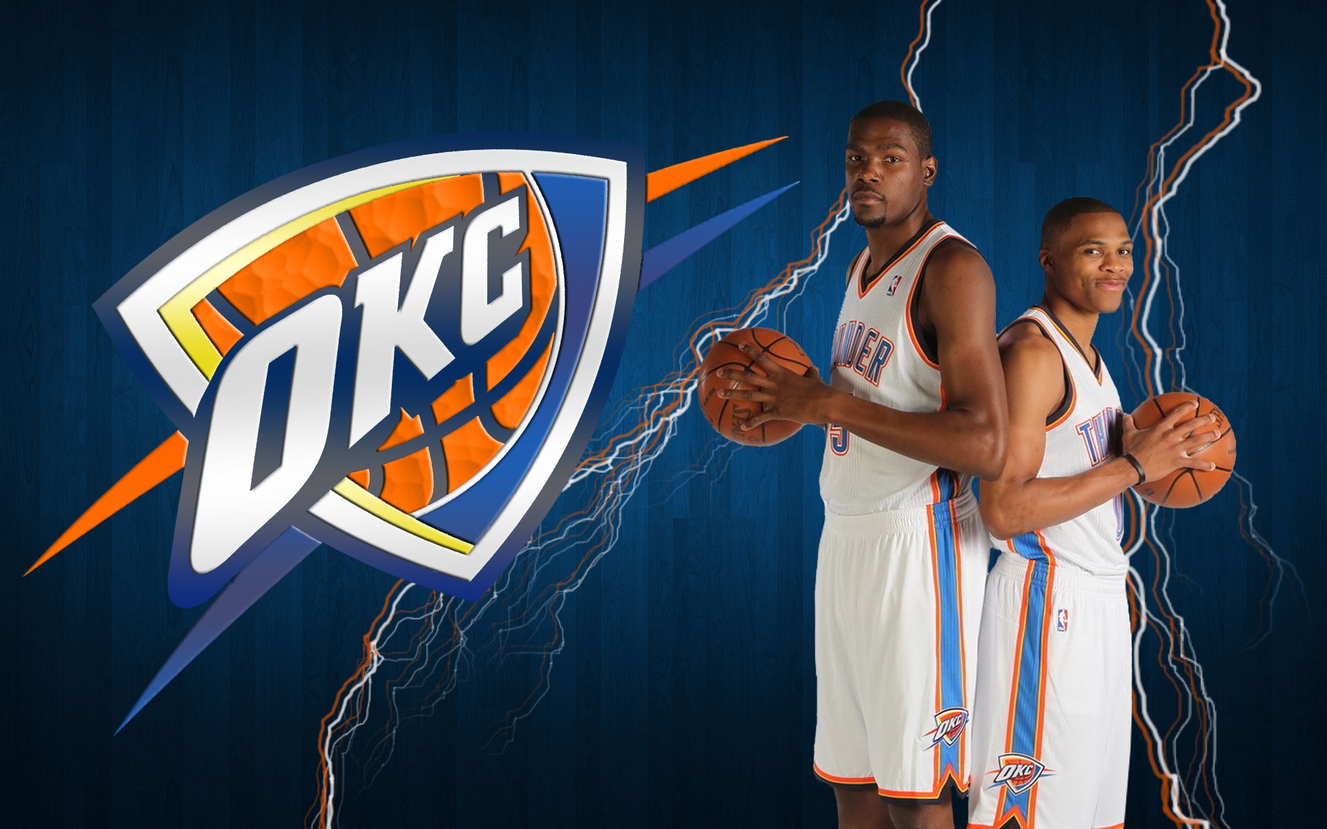 Kevin Durant Russell Westbrook Wallpaper 1920x1200, - Oklahoma City Thunder - HD Wallpaper 