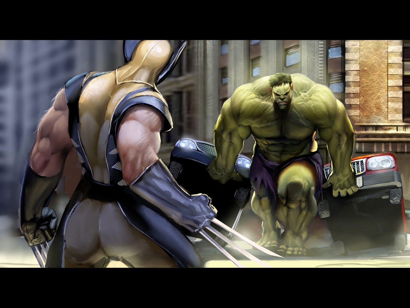 Hulk Vs Wolverine - HD Wallpaper 