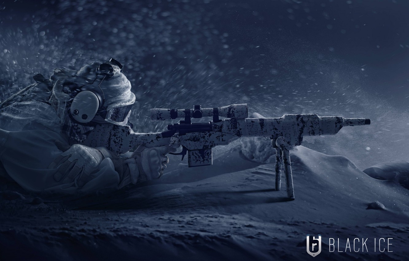 Photo Wallpaper Winter, Weapons, Art, Soldiers, Tom - Rainbow Six Siege Wallpaper 4k - HD Wallpaper 