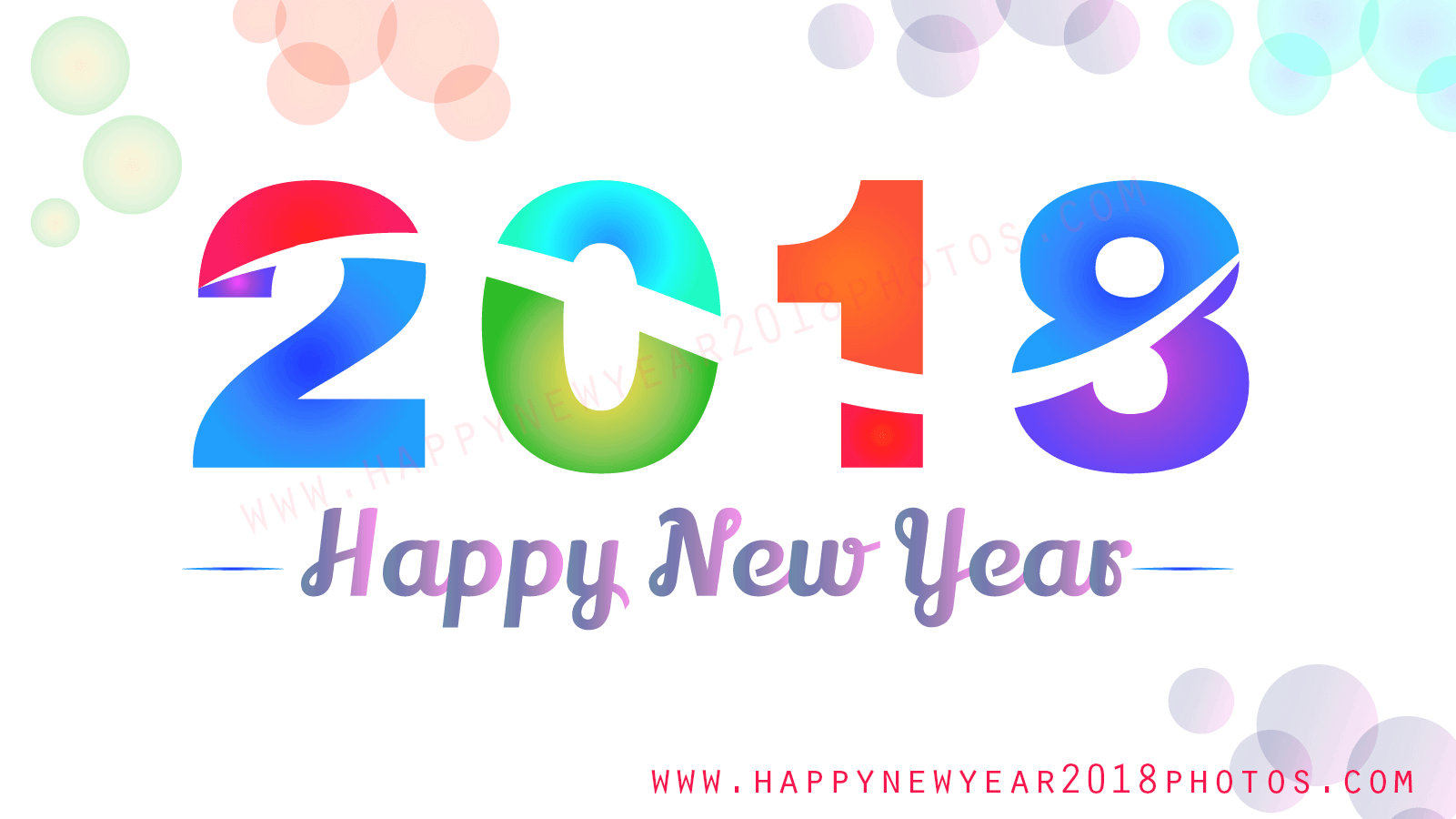 Happy New Year 2018 Png - HD Wallpaper 