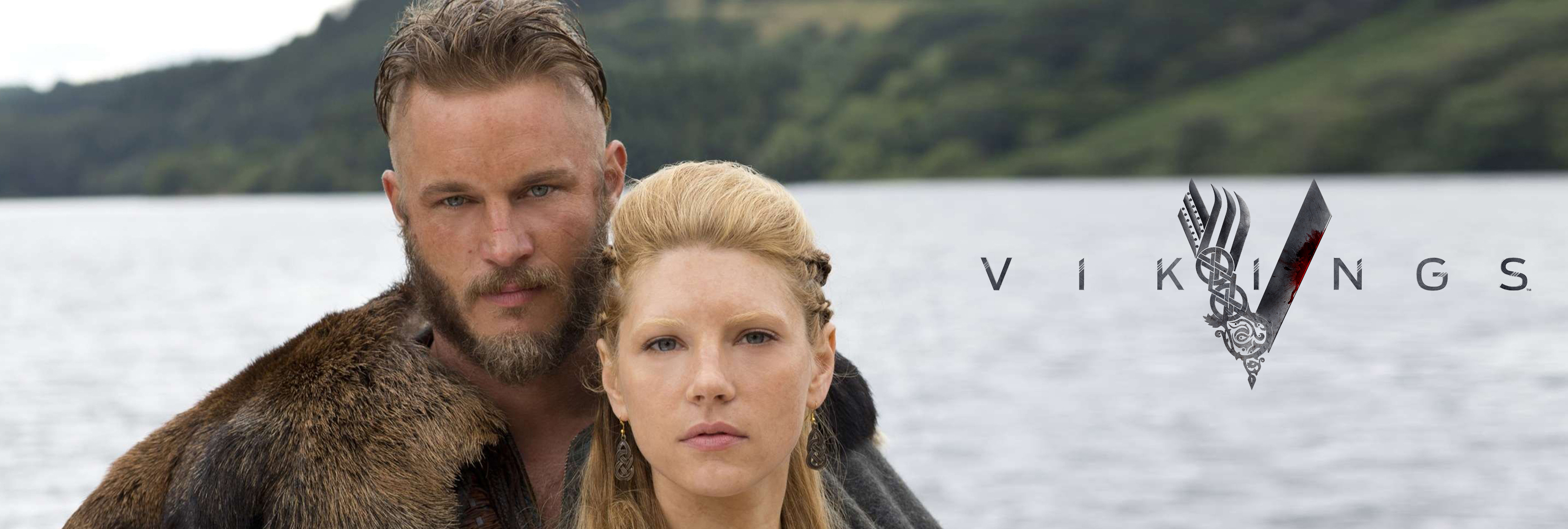 Travis Fimmel And Katheryn Winnick Relationship 3200x1080 Wallpaper(00)