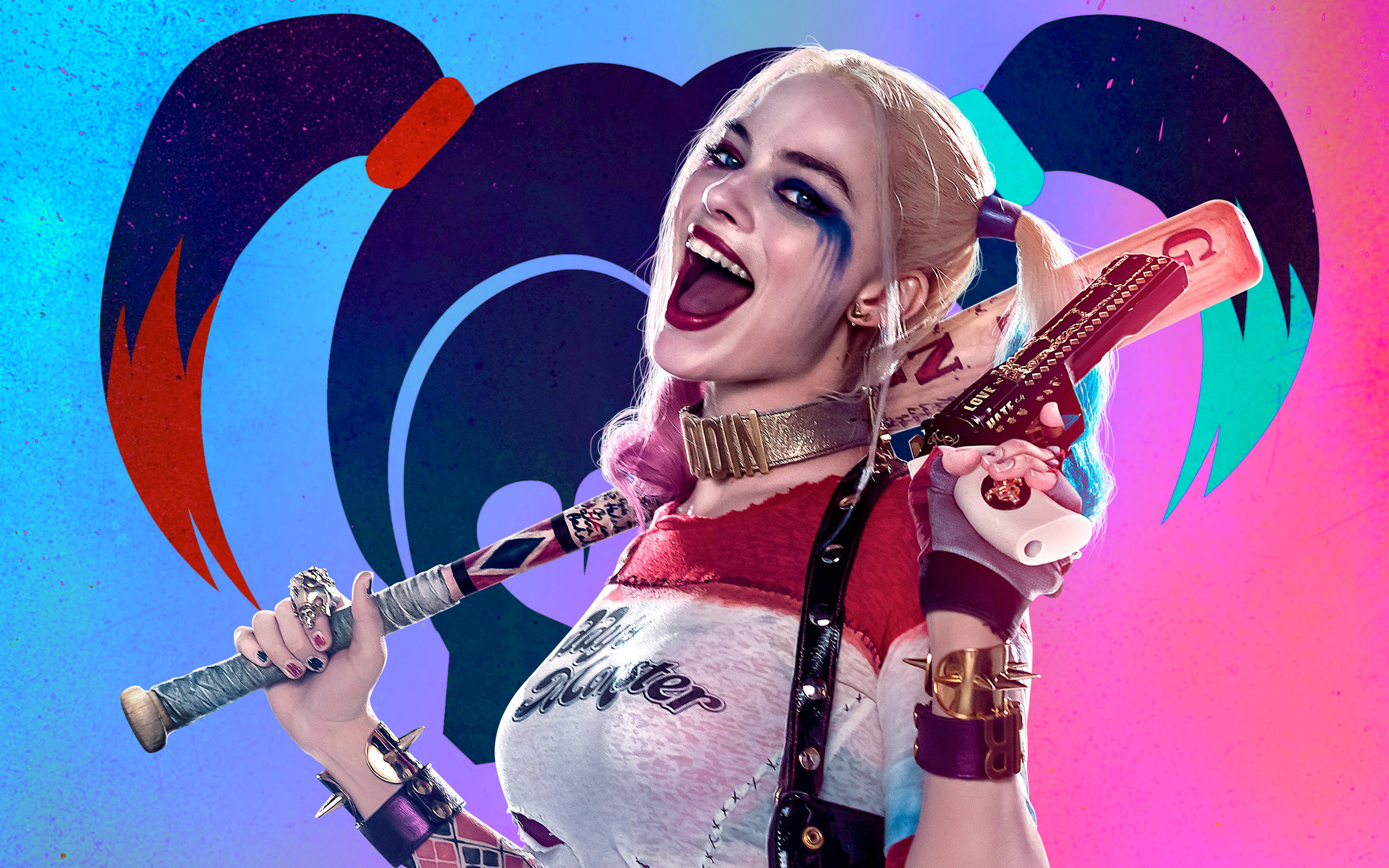 Suicide Squad Harley Quinn Desktop Wallpaper - Suicide Squad Wallpaper Harley Quinn - HD Wallpaper 