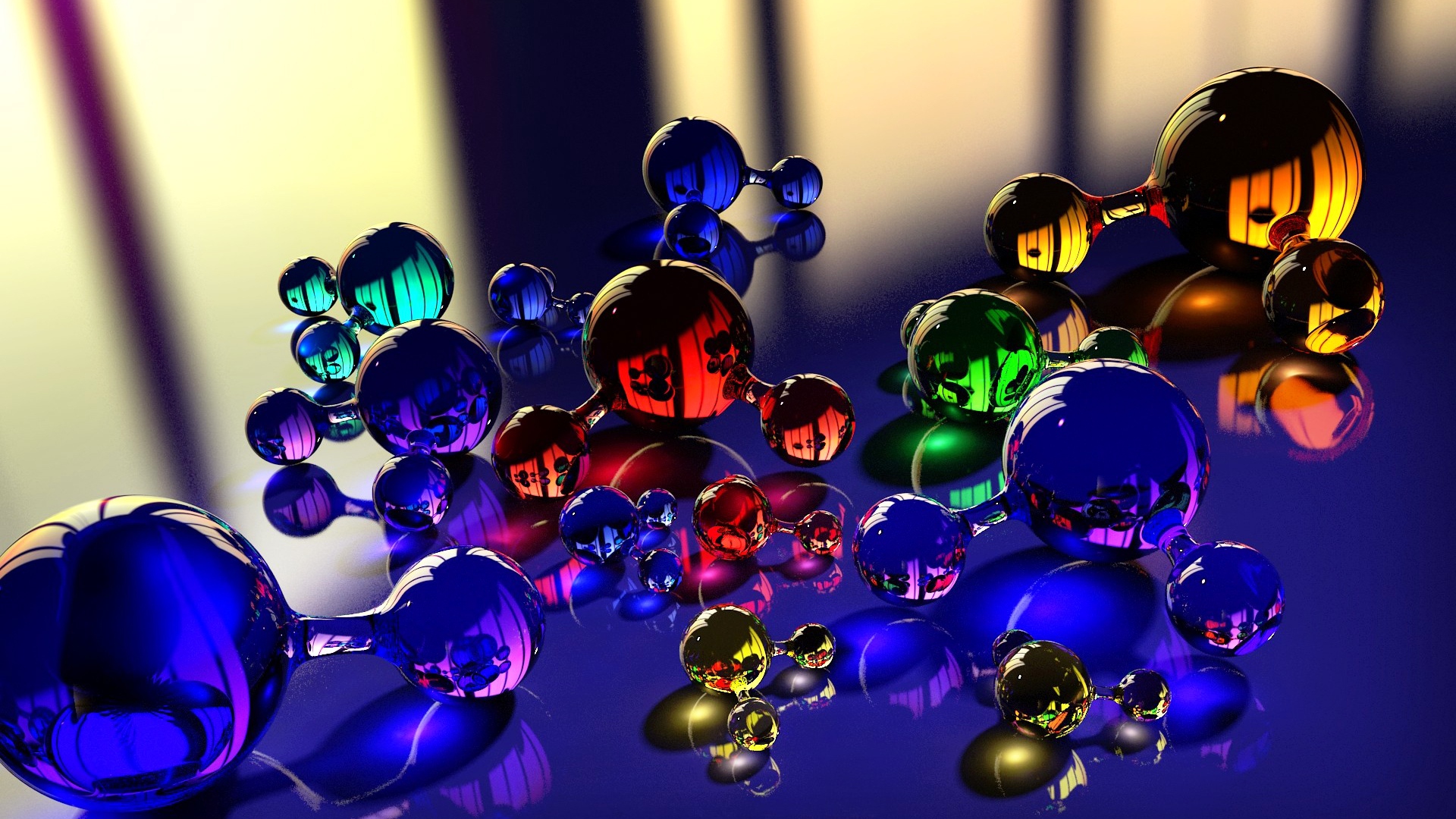 Balls 1080p 3d Wallpapers Hd - Iphone Wallpaper Molecules - HD Wallpaper 