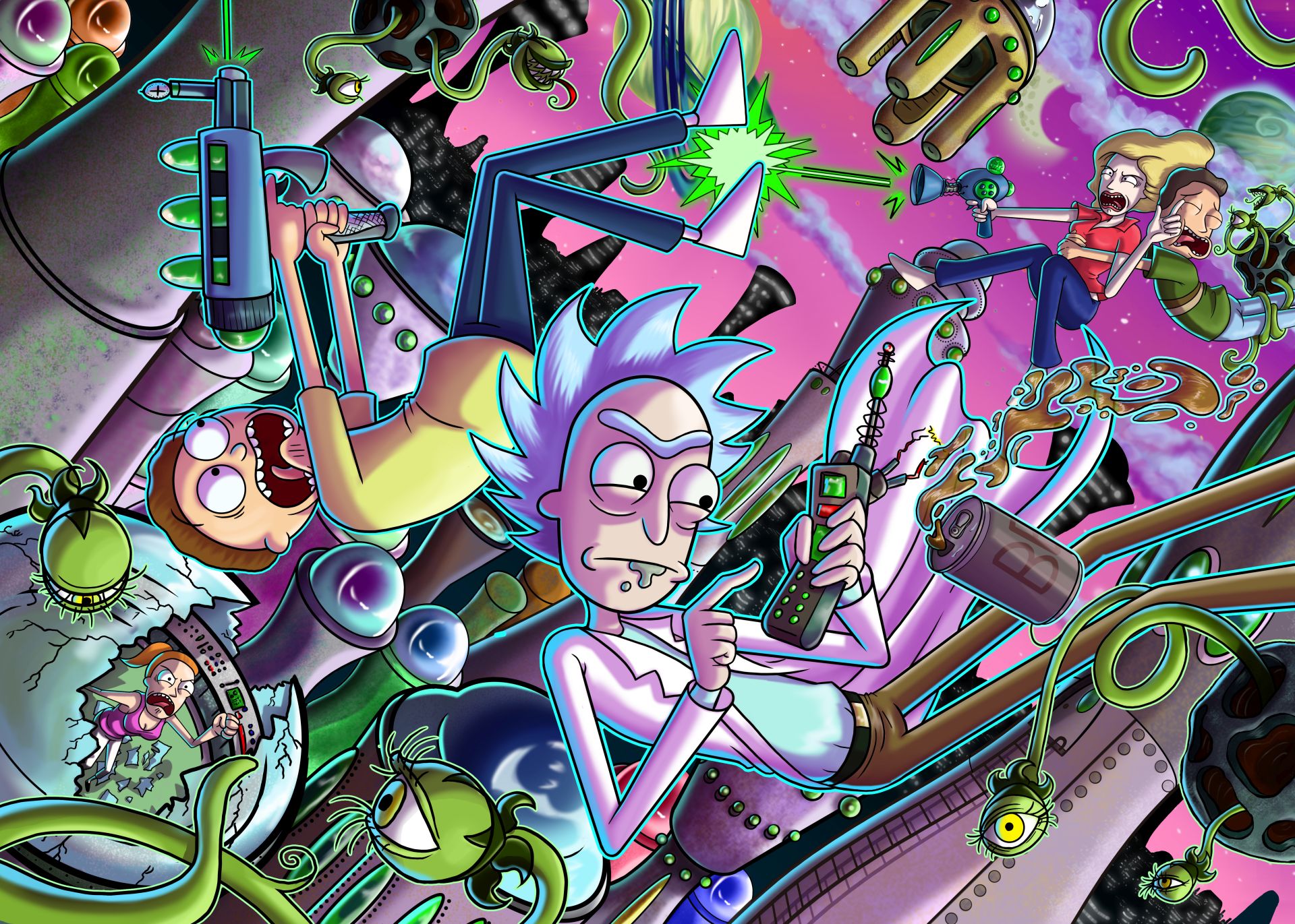 Rick And Morty Imagens Hd - HD Wallpaper 