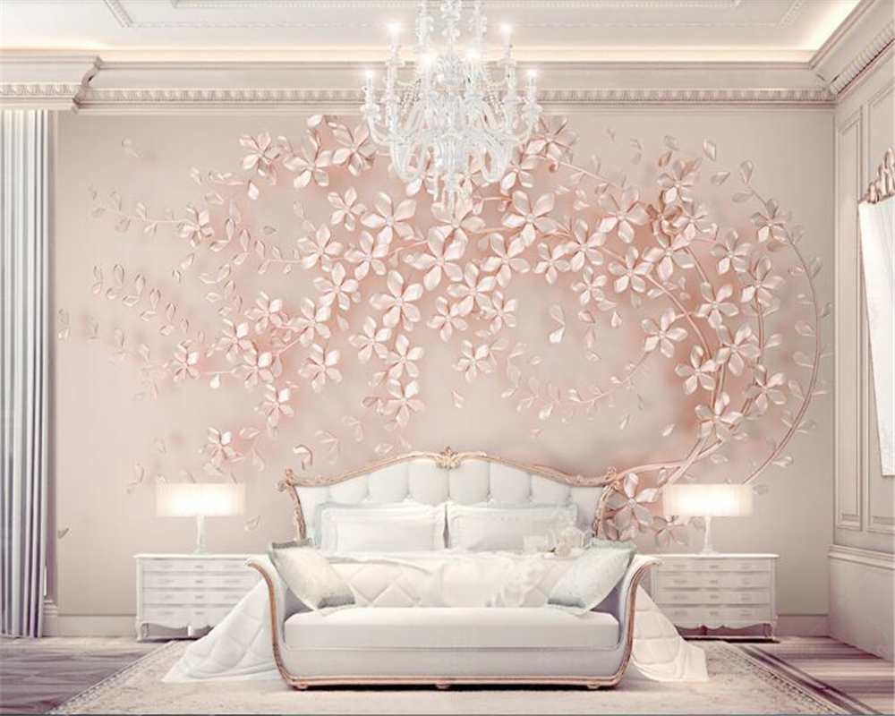 Rose Gold Wallpaper Bedroom - HD Wallpaper 