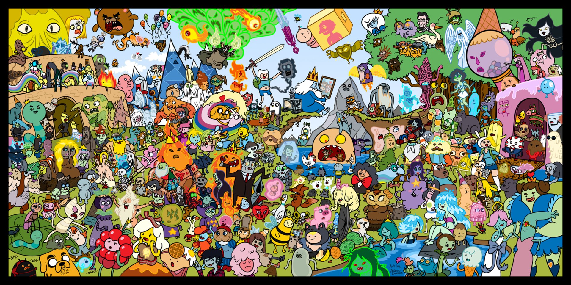 Adventure Time Every Character - HD Wallpaper 