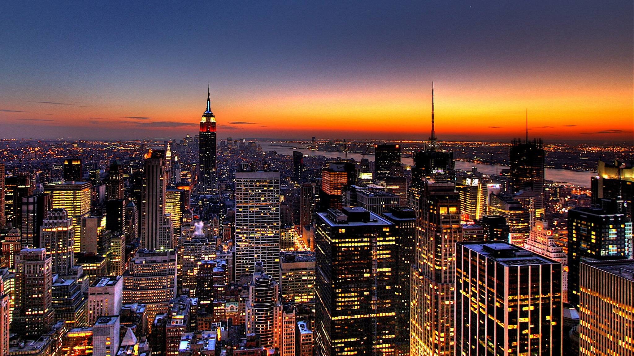 New York City Night Wallpaper - New York Wallpaper 1080p - HD Wallpaper 