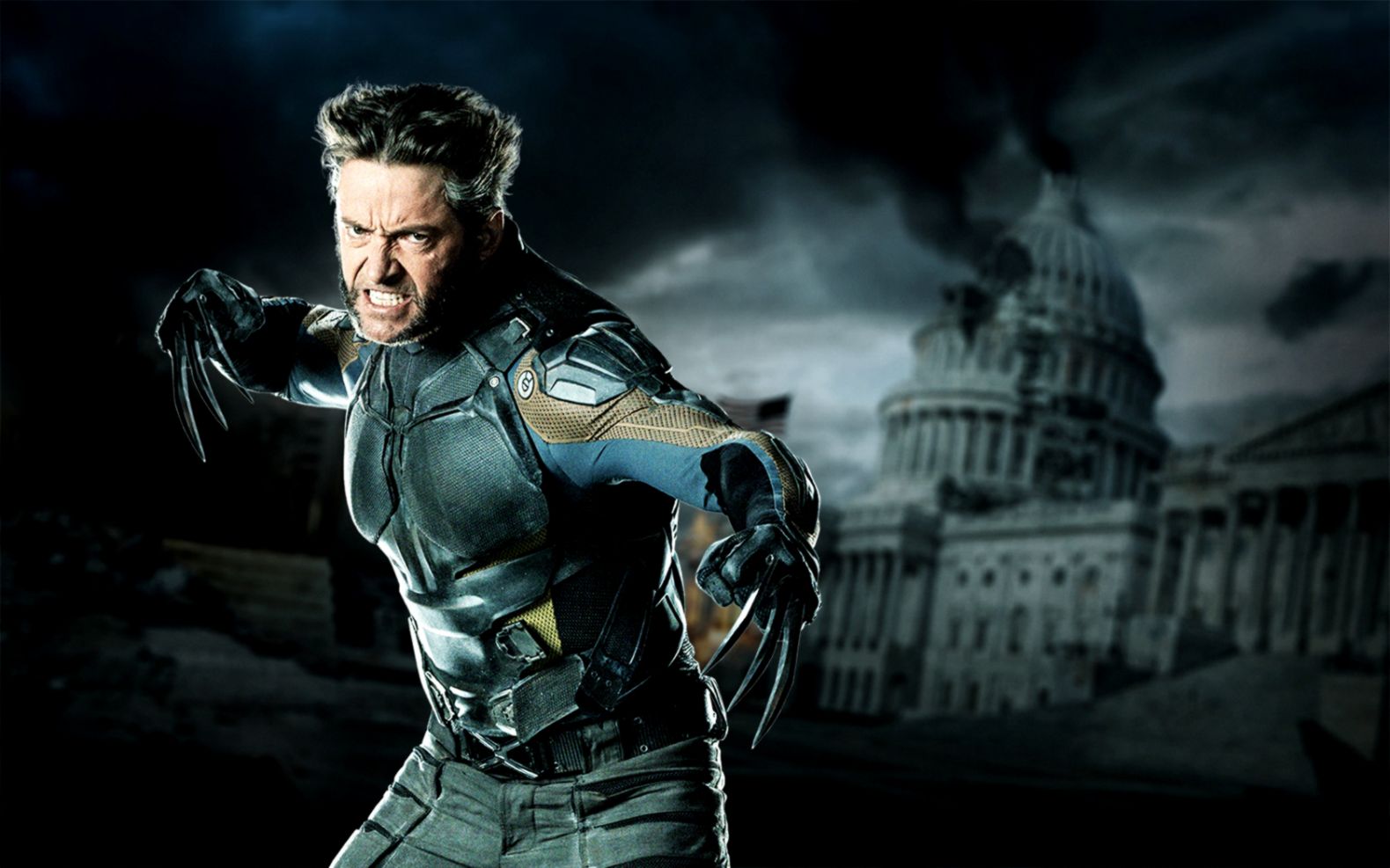 Hugh Jackman As Wolverine Wallpaper And Background - X Men Days Of Future Past Wolverine Hd Images - HD Wallpaper 