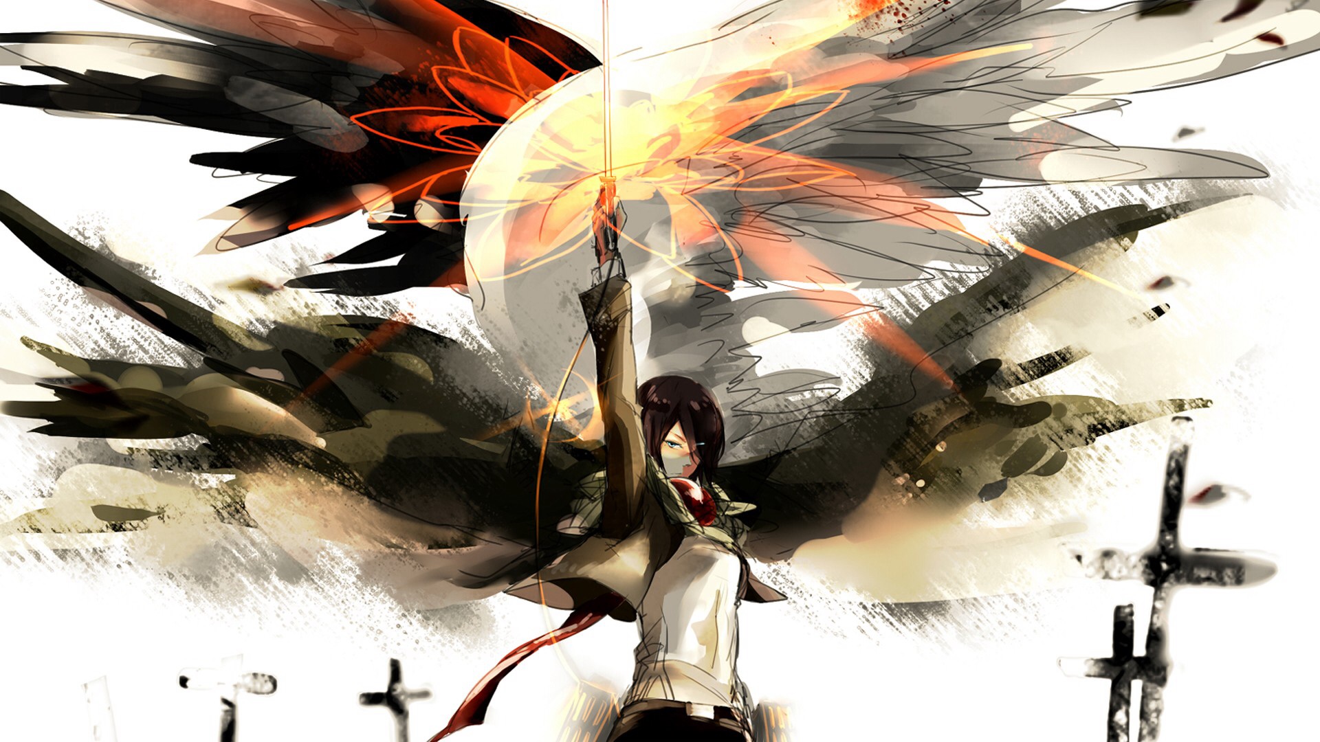 Mikasa Wallpaper - Attack On Titan Wallpaper Mikasa - HD Wallpaper 