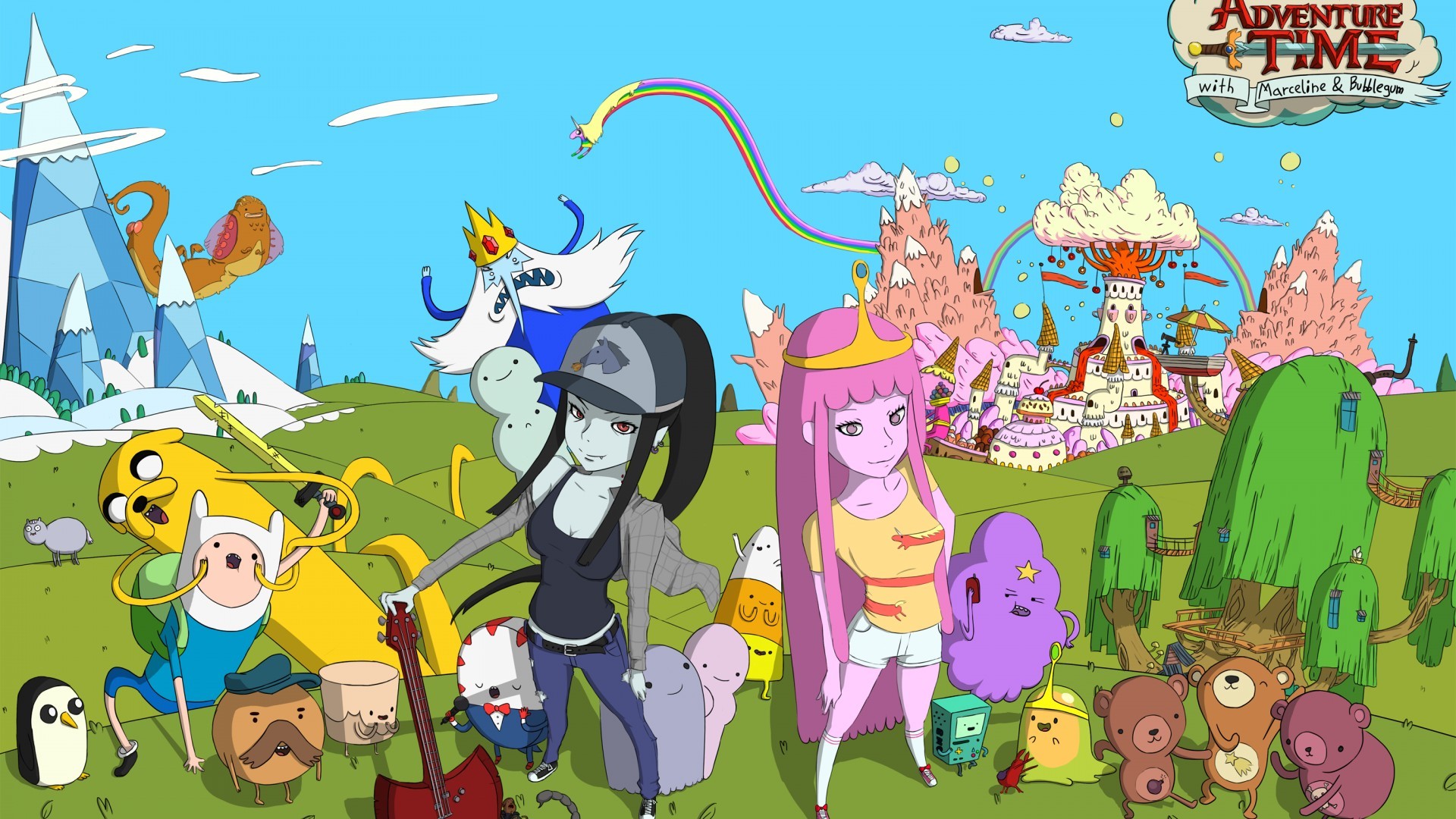 19x1080 Adventure Time Backgrounds Desktop Screen Time With Finn And Jake 19x1080 Wallpaper Teahub Io