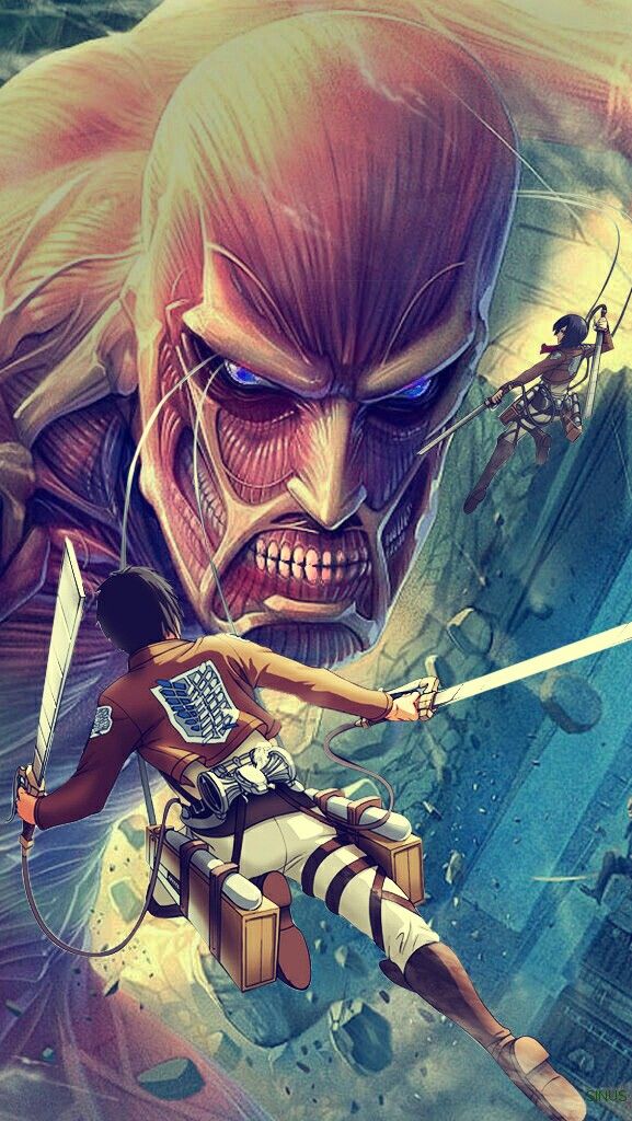 Attack On Titan Wallpaper Mobile 577x1024 Wallpaper Teahub Io