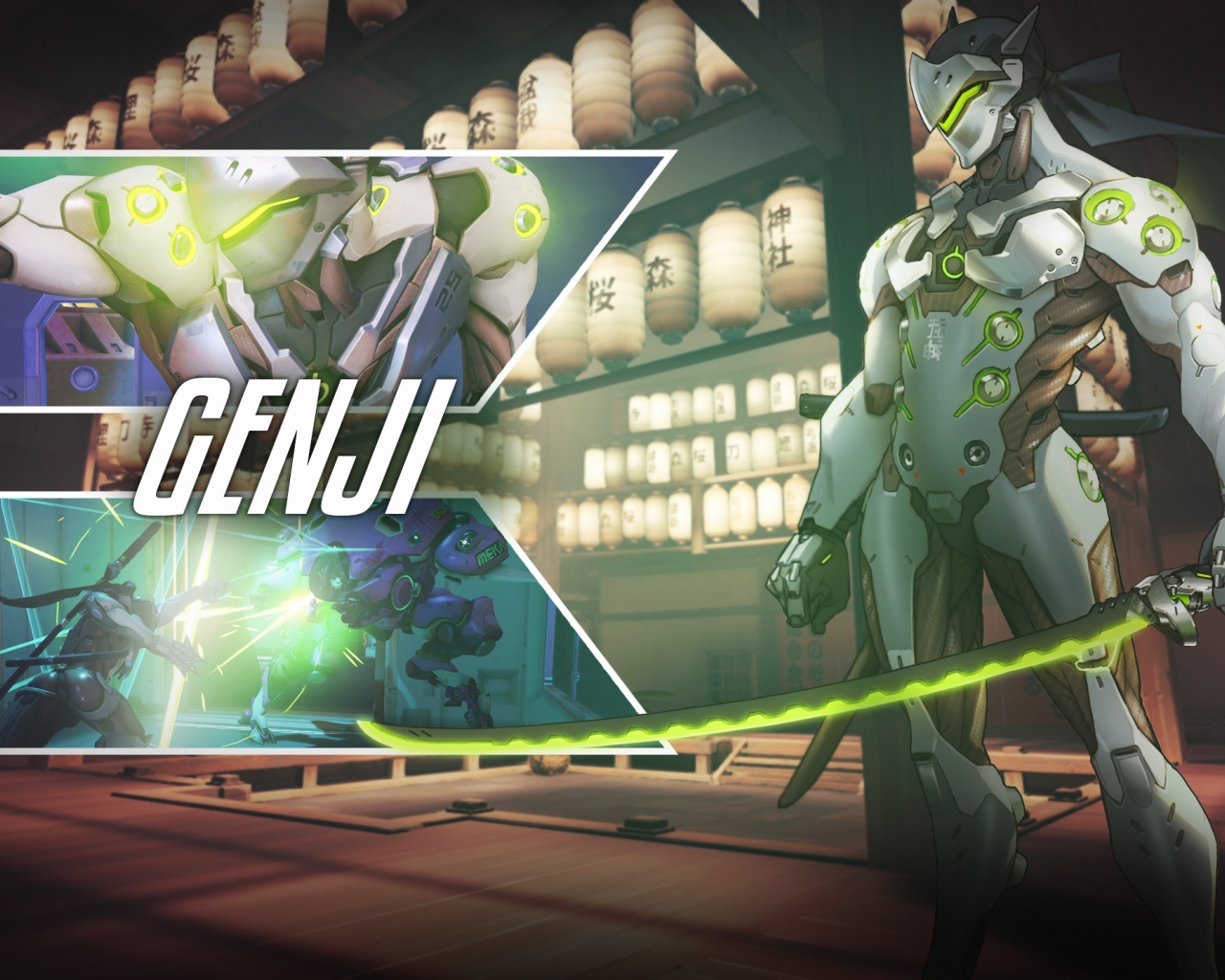 Genji Overwatch - Overwatch Wallpaper For Pc - HD Wallpaper 