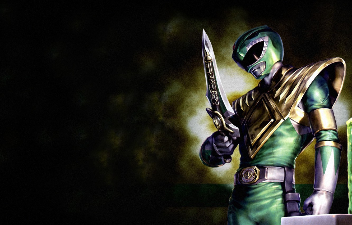 Photo Wallpaper Green, Power Ranger, Green Ranger, - Green Power Ranger Hd - HD Wallpaper 
