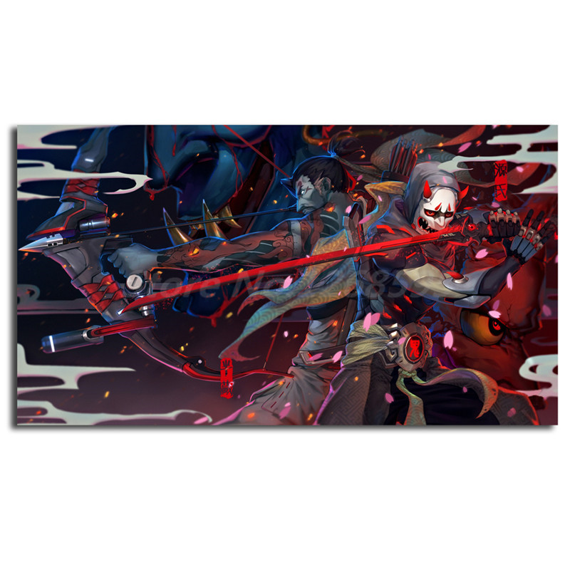 Oni Genji And Demon Hanzo - HD Wallpaper 
