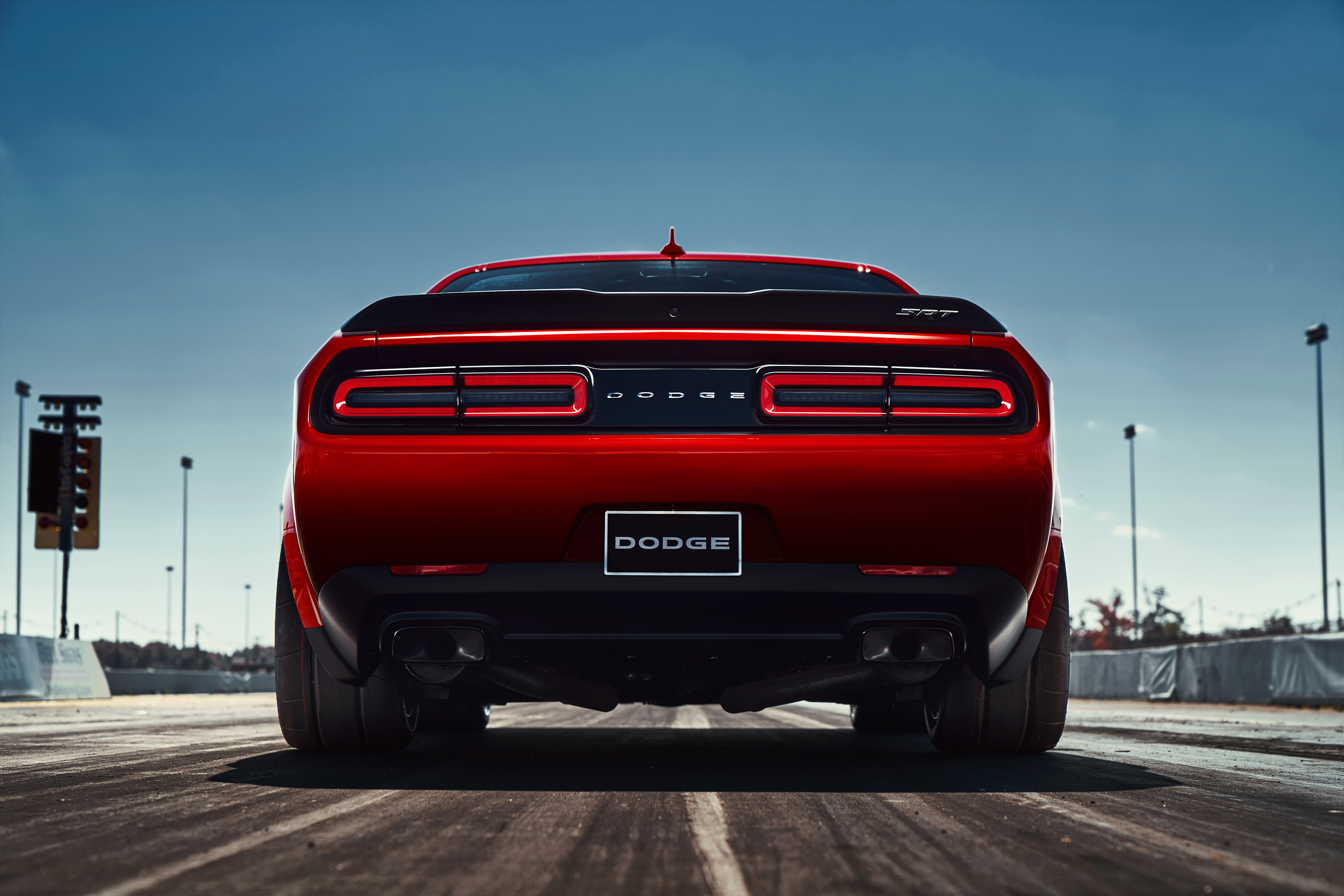 Dodge Challenger Demon Rear - HD Wallpaper 