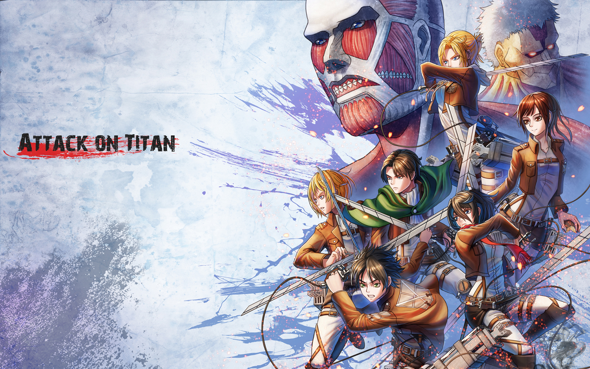 Attack On Titan Anime Poster - HD Wallpaper 