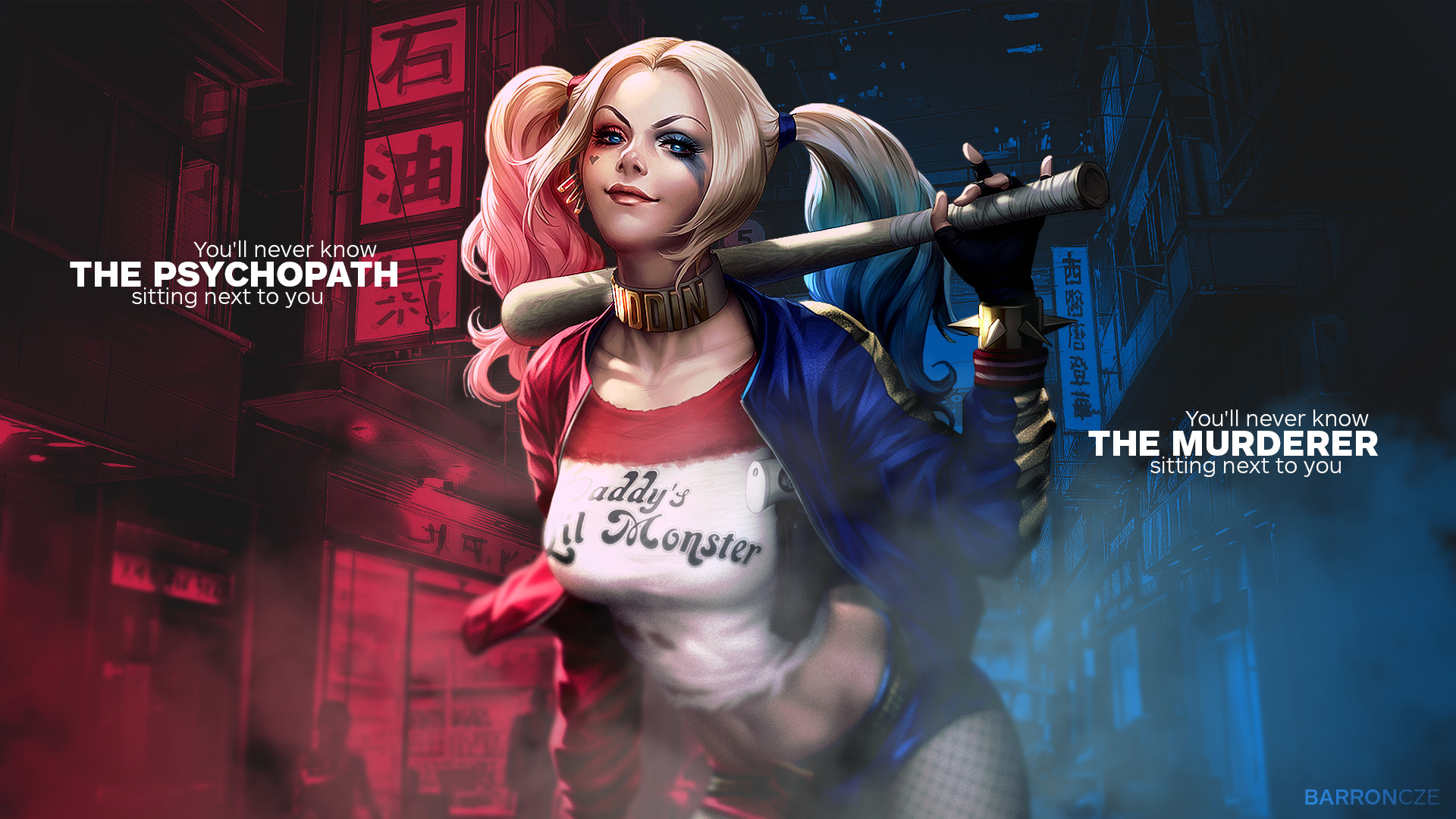 Harley Quinn Wallpaper Art - HD Wallpaper 