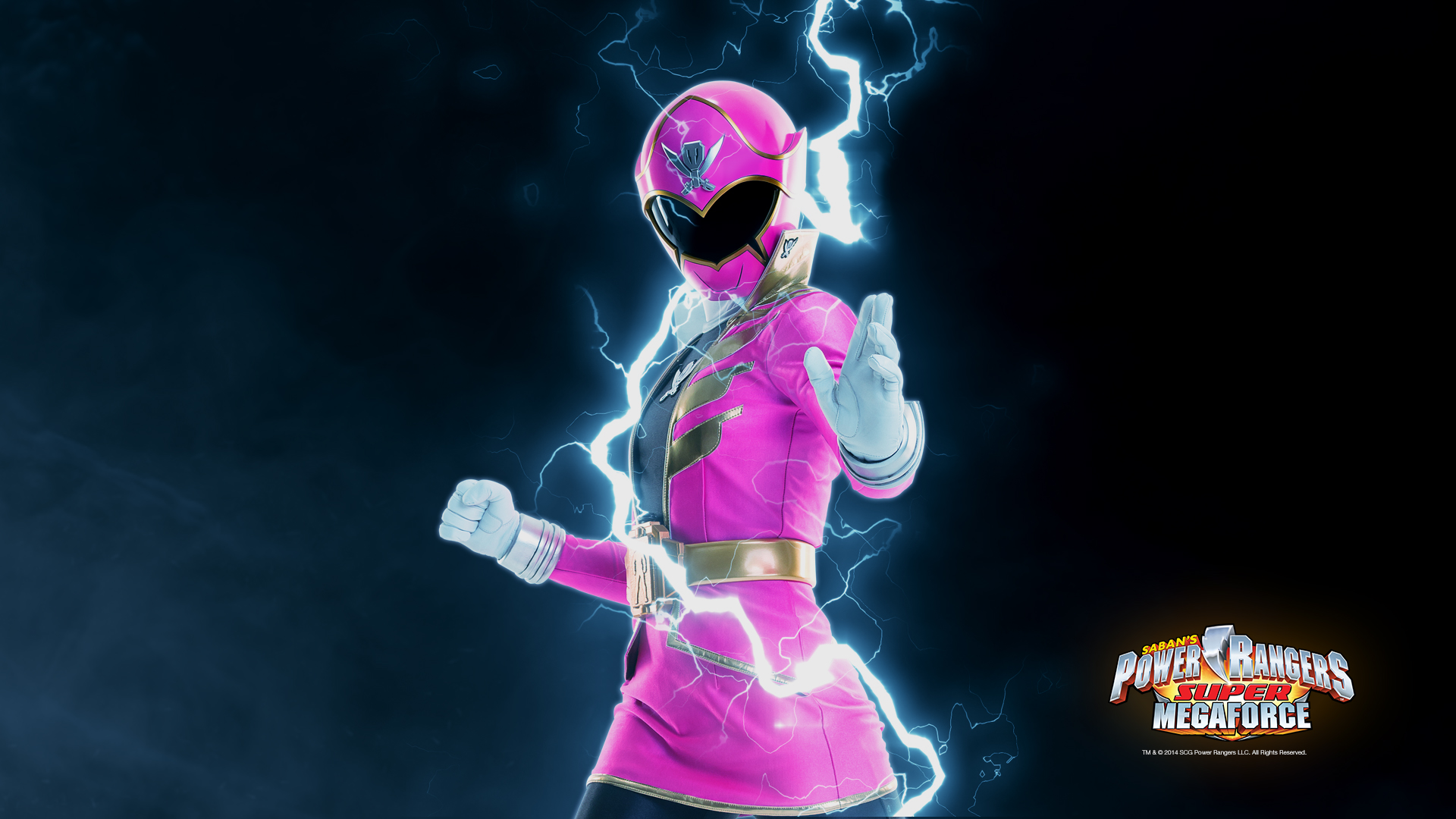 Pink Power Ranger Wallpaper - Power Rangers Super Megaforce Rosa - HD Wallpaper 
