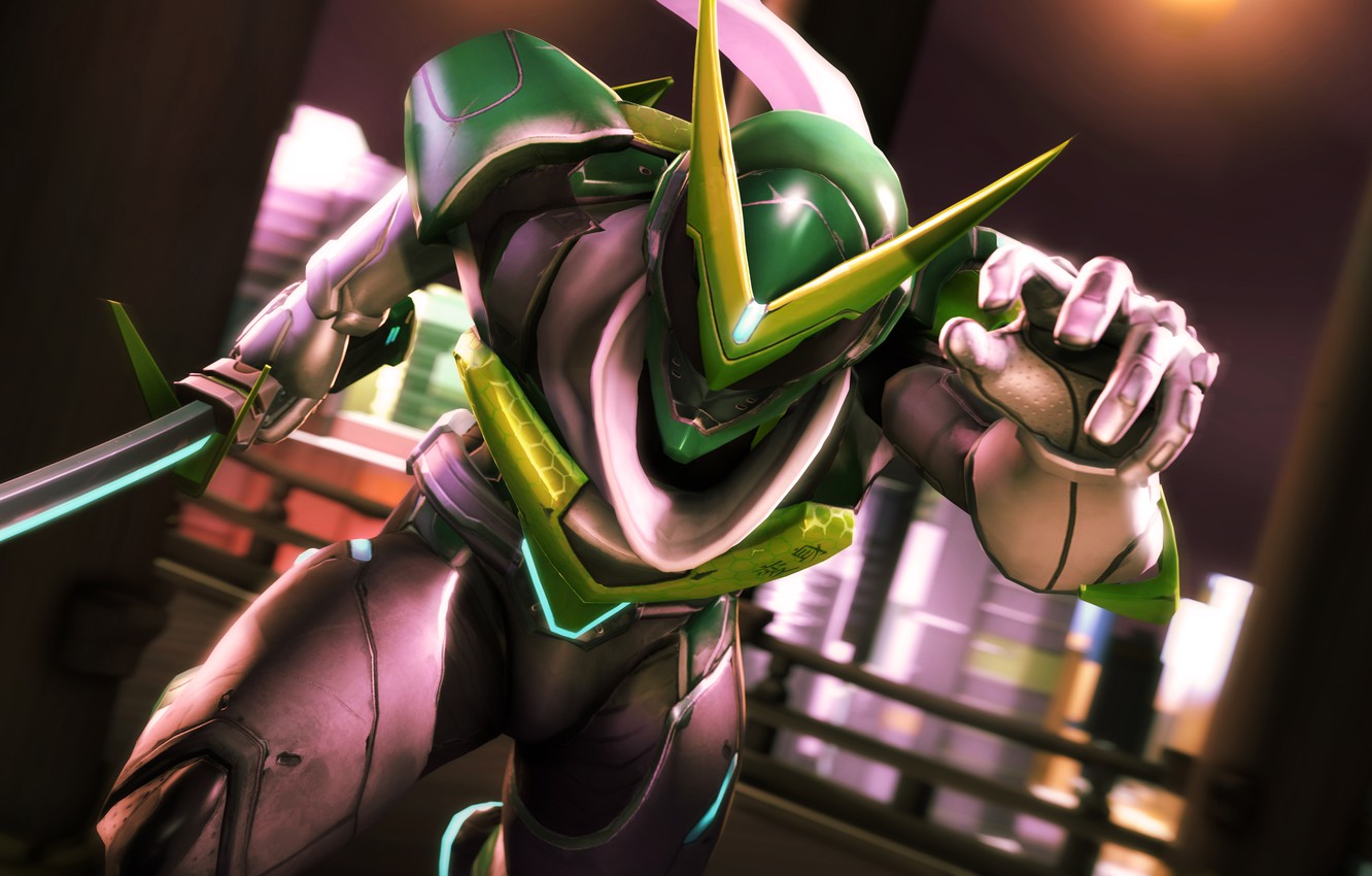 Photo Wallpaper Rendering, Sword, Anime, Helmet, Ninja, - Genji Sentai Wallpaper Hd - HD Wallpaper 