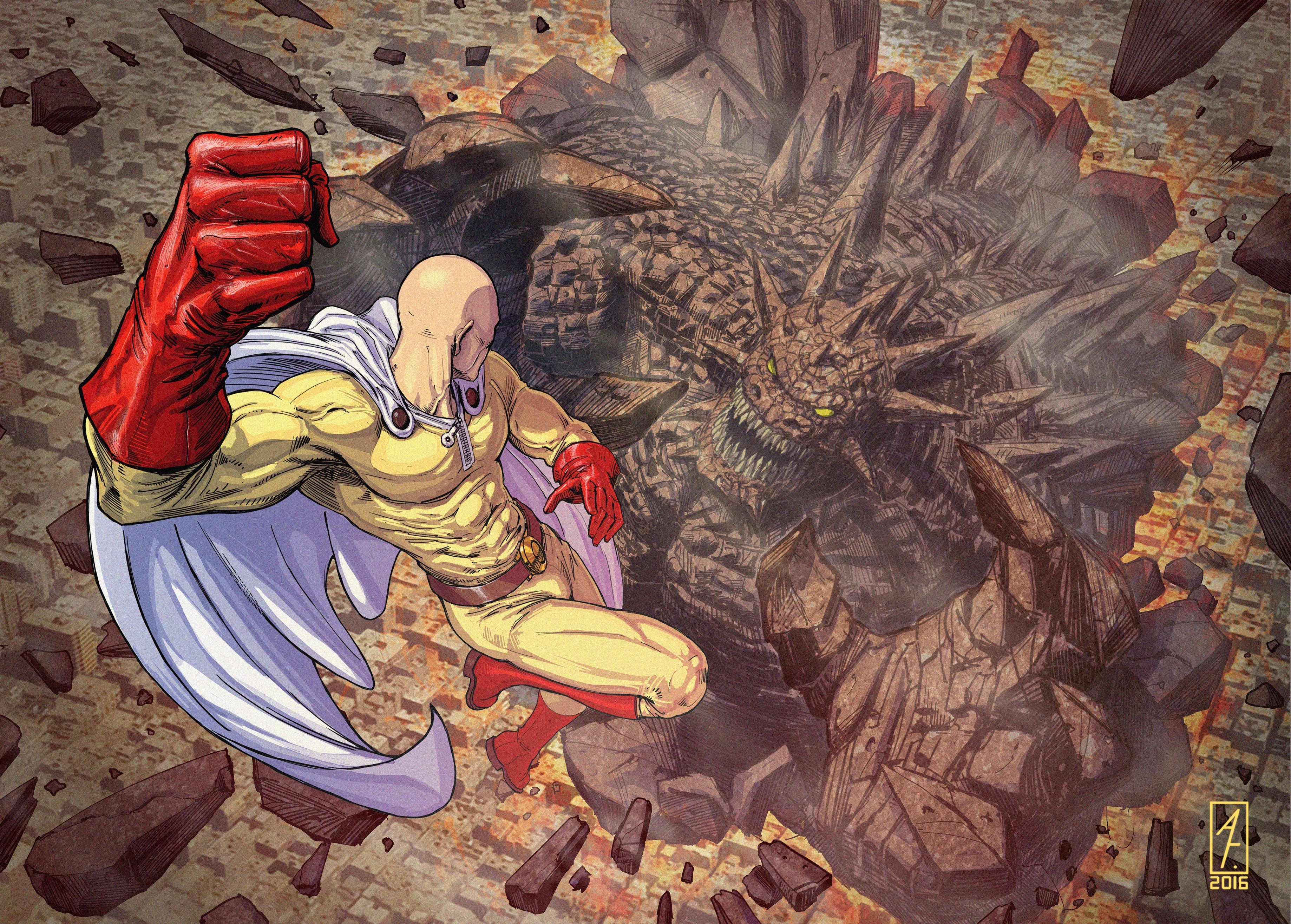 One Punch Man Wallpaper 4k - HD Wallpaper 