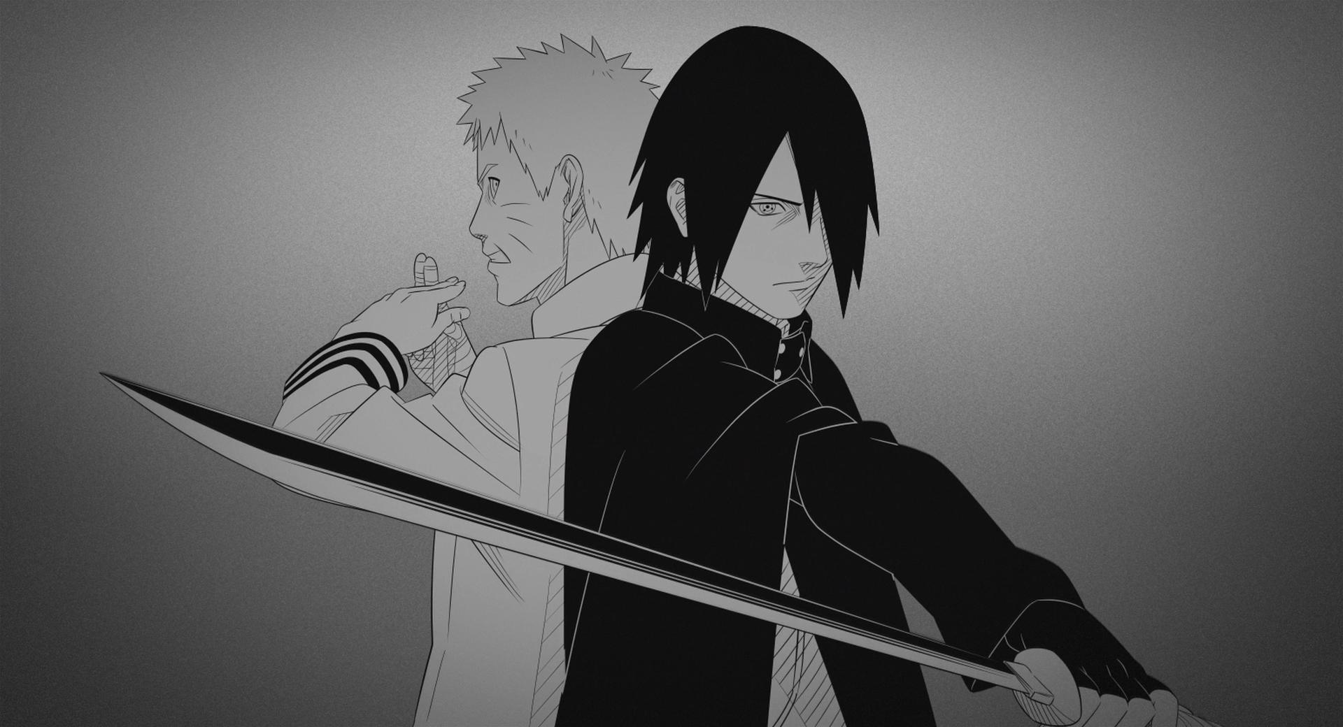 Boruto Movie Credit Wallpaper - Boruto Sasuke E Naruto - HD Wallpaper 