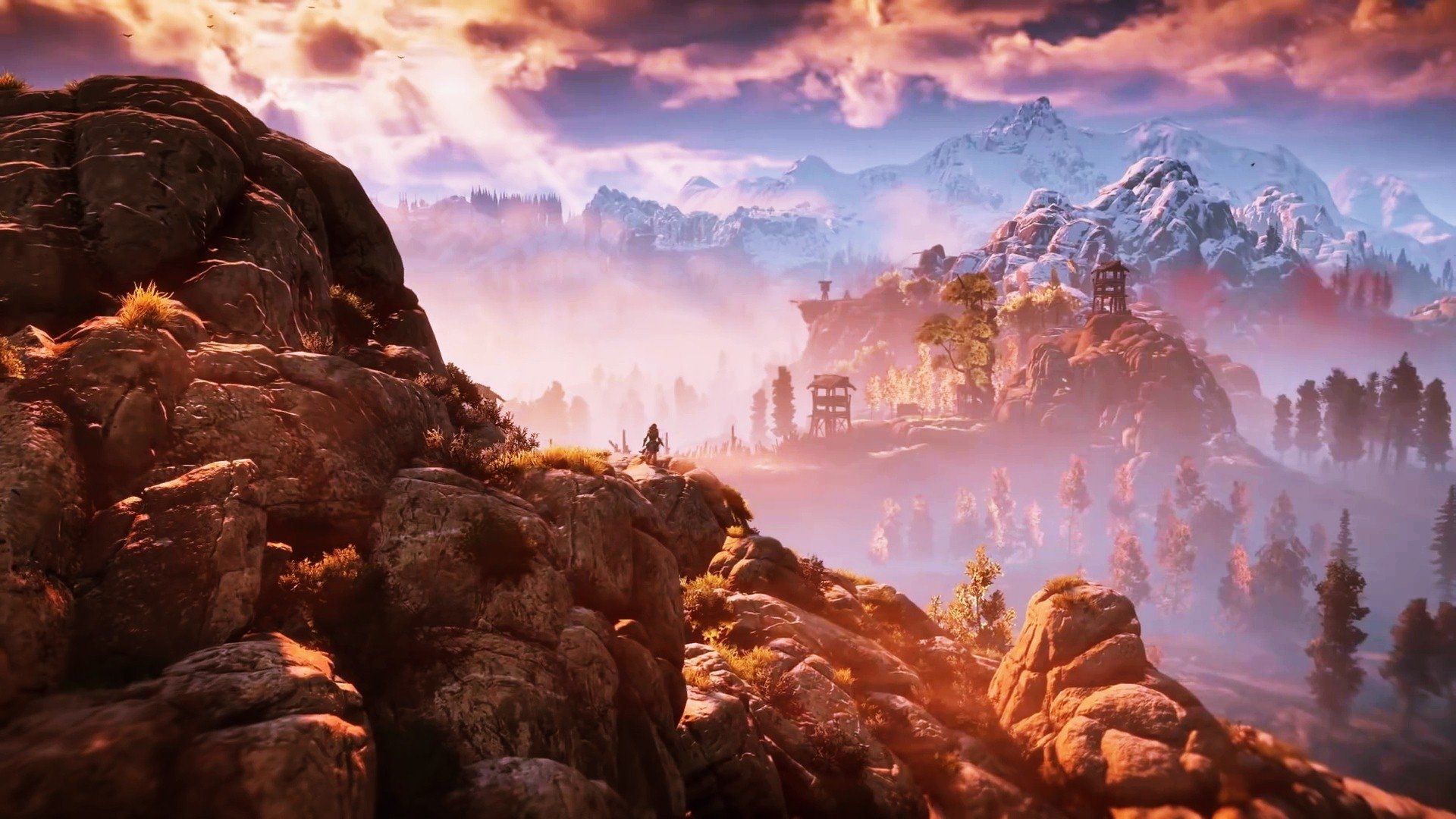 Horizon Zero Dawn Landscape - HD Wallpaper 