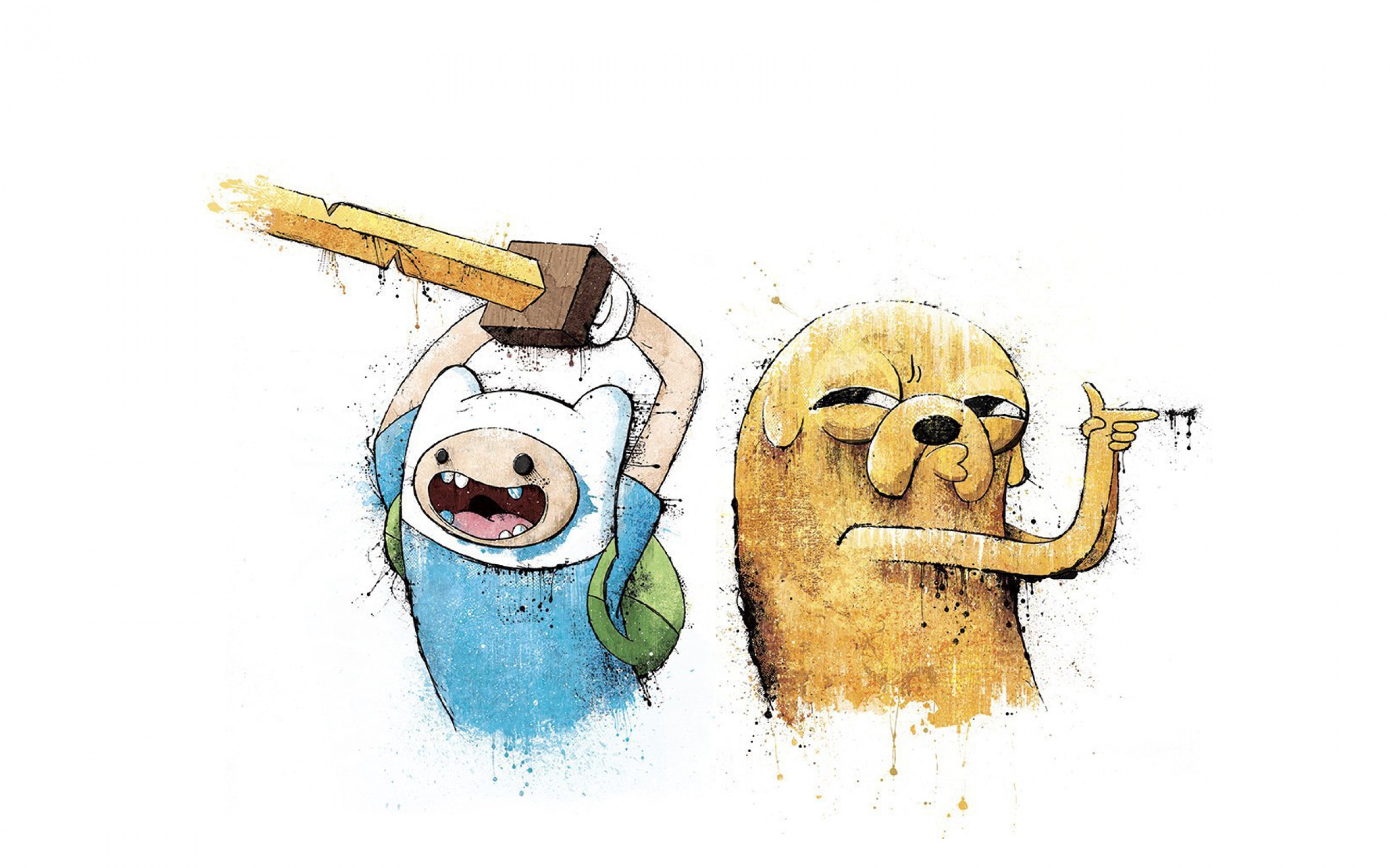 Preview Wallpaper Adventure Time, Finn And Jake, Art - HD Wallpaper 