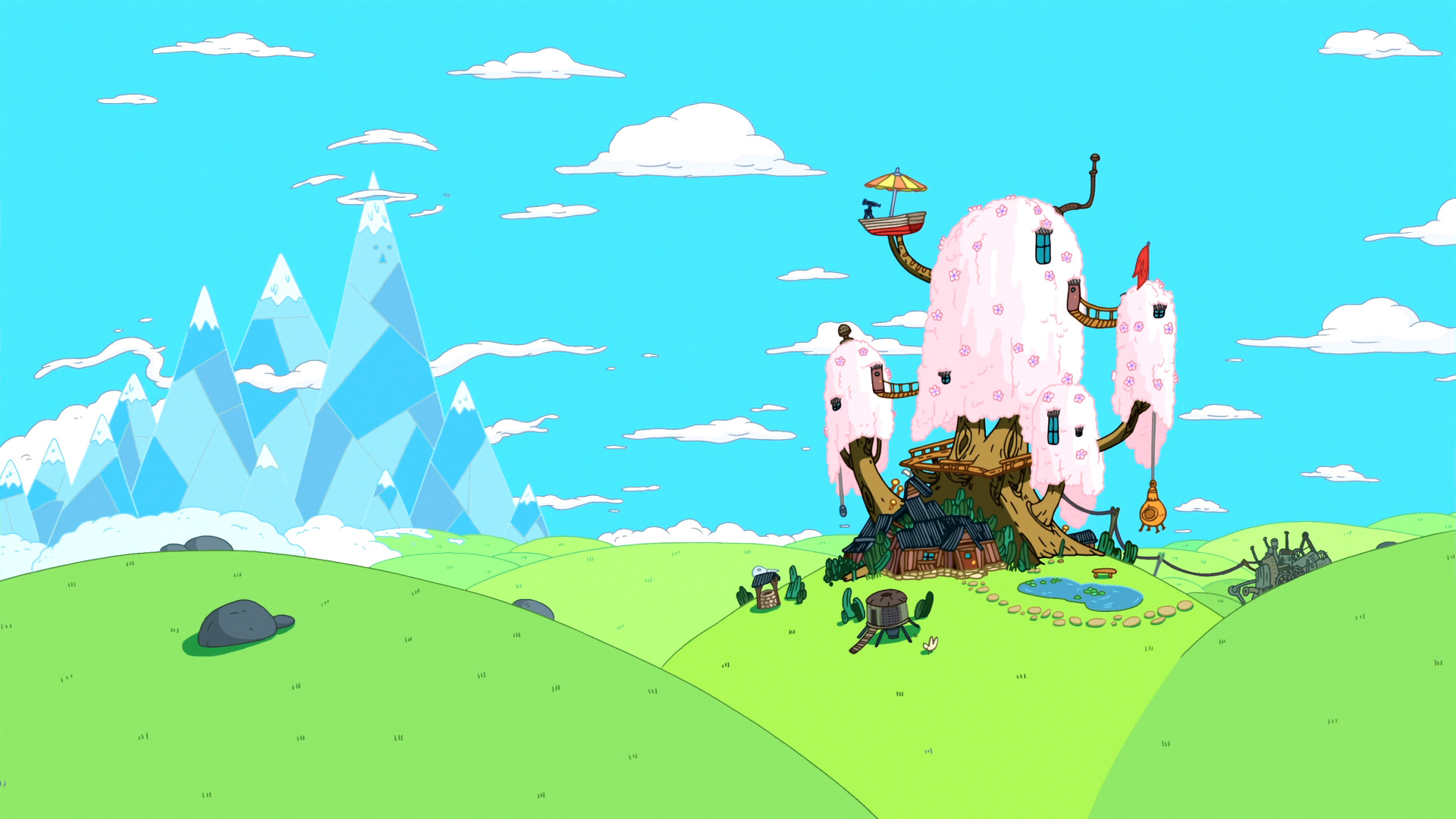 Adventure Time Treehouse Background - HD Wallpaper 