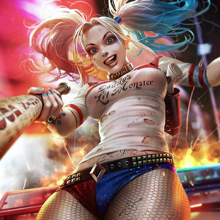 Harley Quinn Wallpaper Engine - Animated Harley Quinn Love - HD Wallpaper 