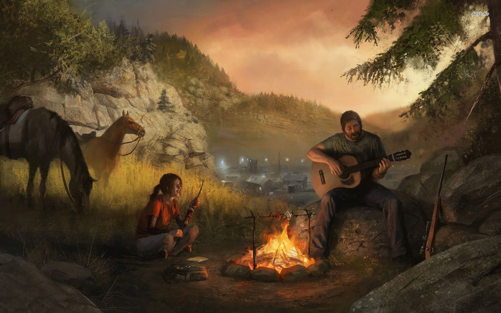 Ellie And Joel - Last Of Us 2 Wallpaper 4k - HD Wallpaper 