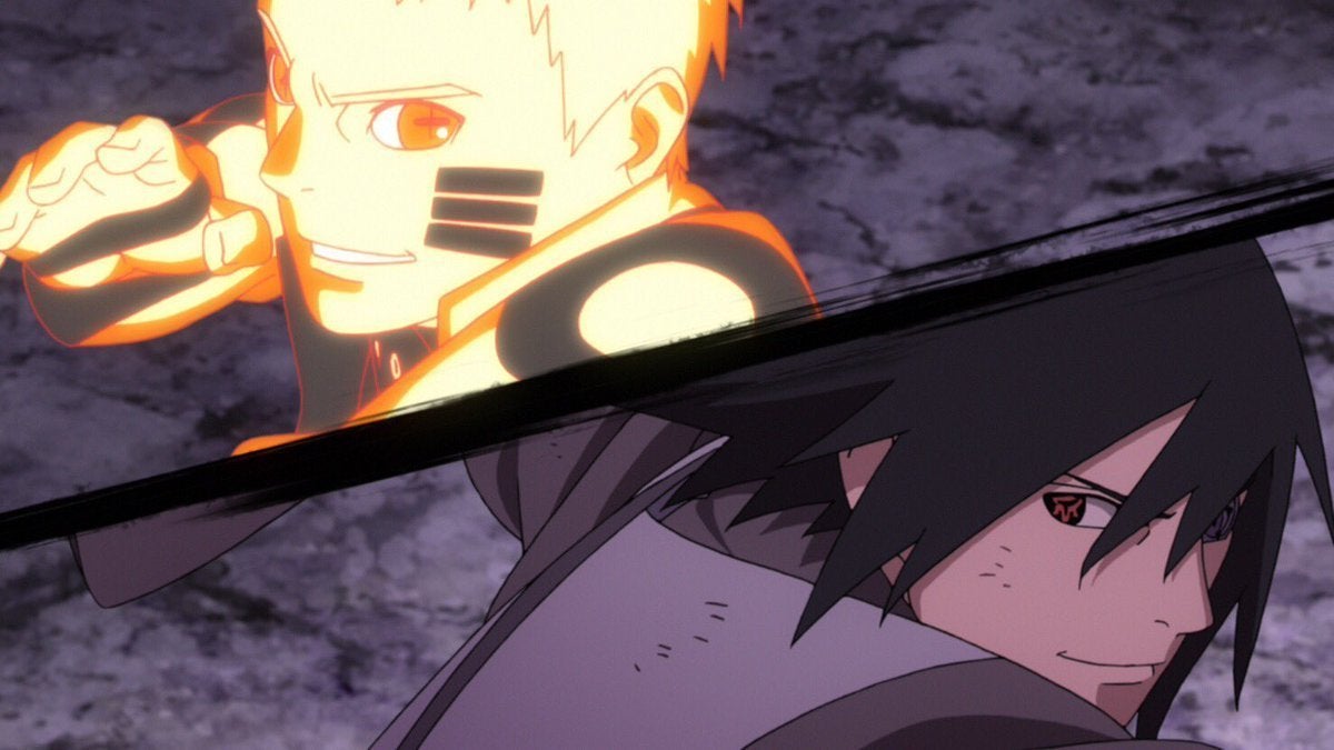 Sasuke And Naruto Fighting - HD Wallpaper 