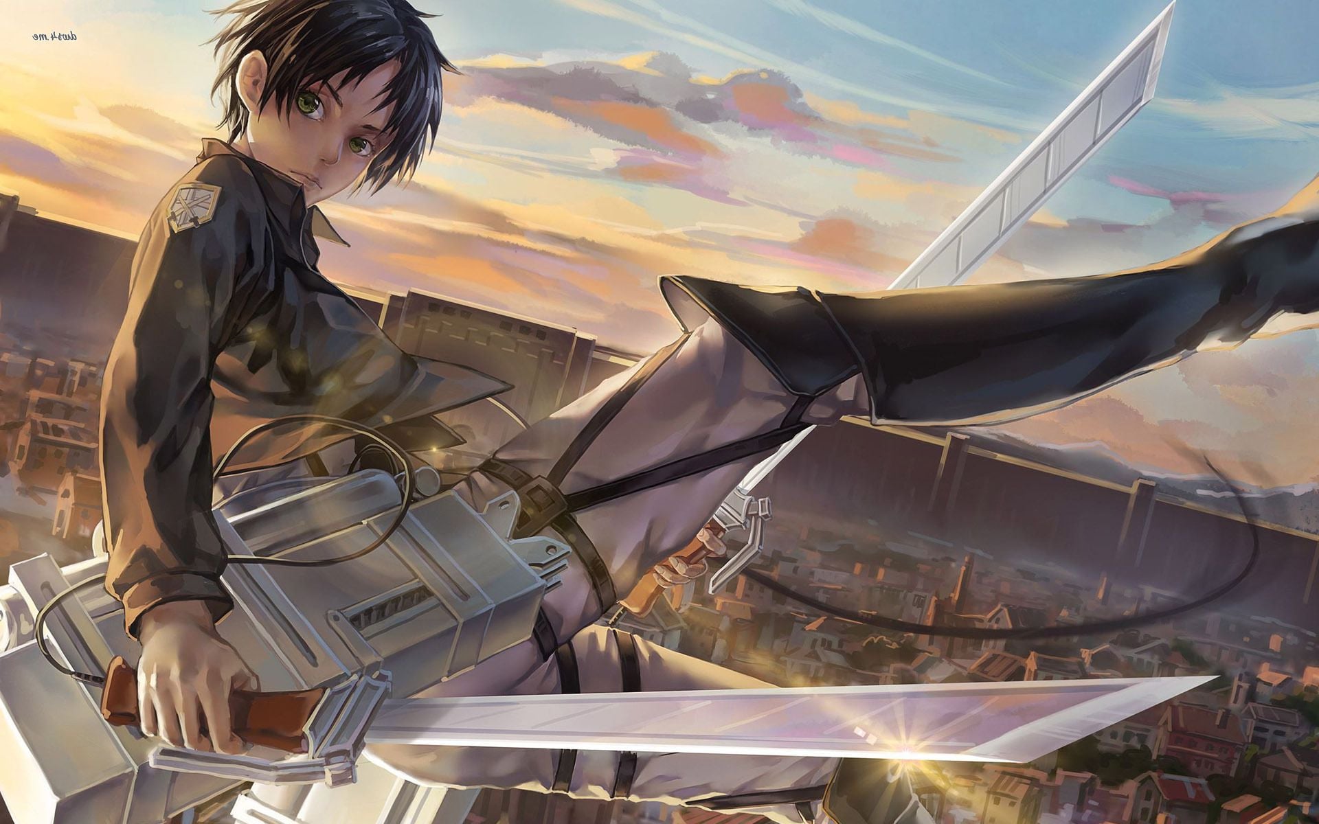 Cute Attack On Titan Eren Yeager Full Hd Image - Eren Yeager - HD Wallpaper 