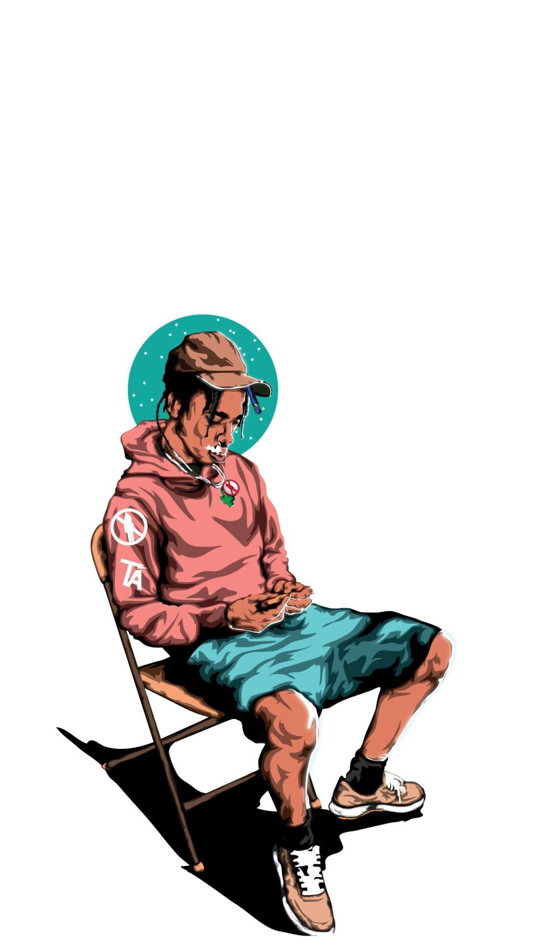 Travis Scott Wallpaper Cartoon - HD Wallpaper 